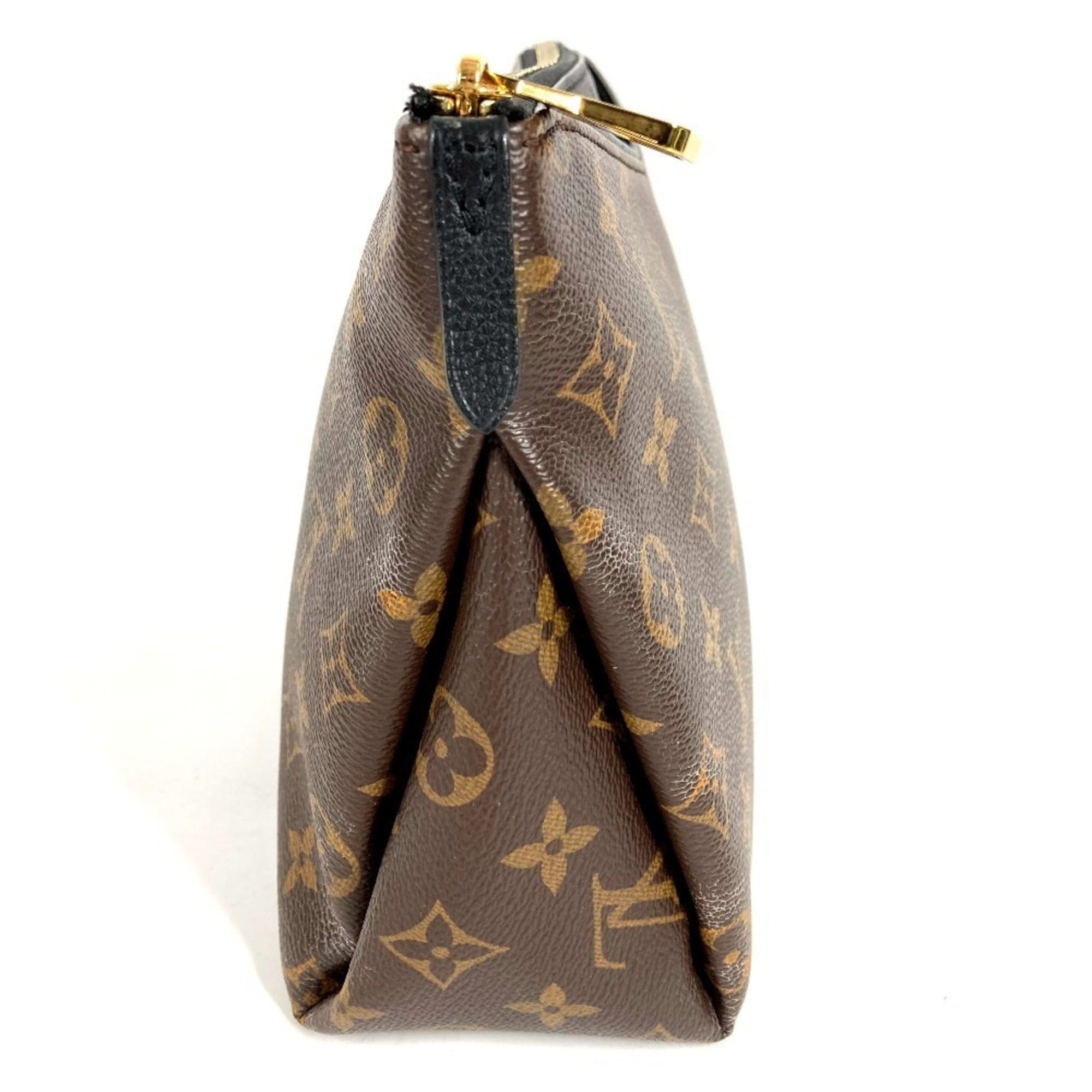 LOUIS VUITTON M64124 Monogram Pallas Beauty Case, Makeup Pouch, Clutch Bag, Canvas, Men's and Women's, Brown