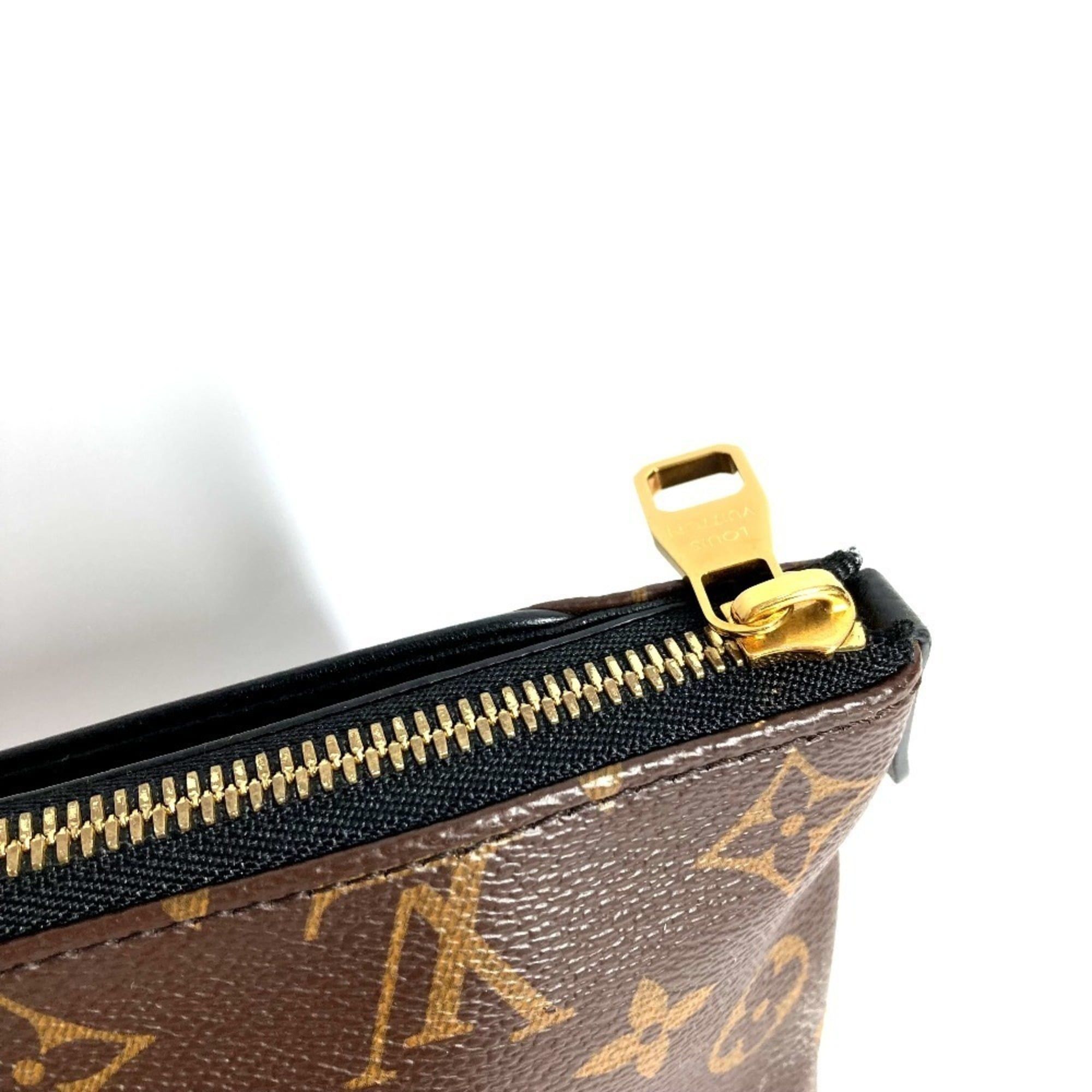 LOUIS VUITTON M64124 Monogram Pallas Beauty Case, Makeup Pouch, Clutch Bag, Canvas, Men's and Women's, Brown