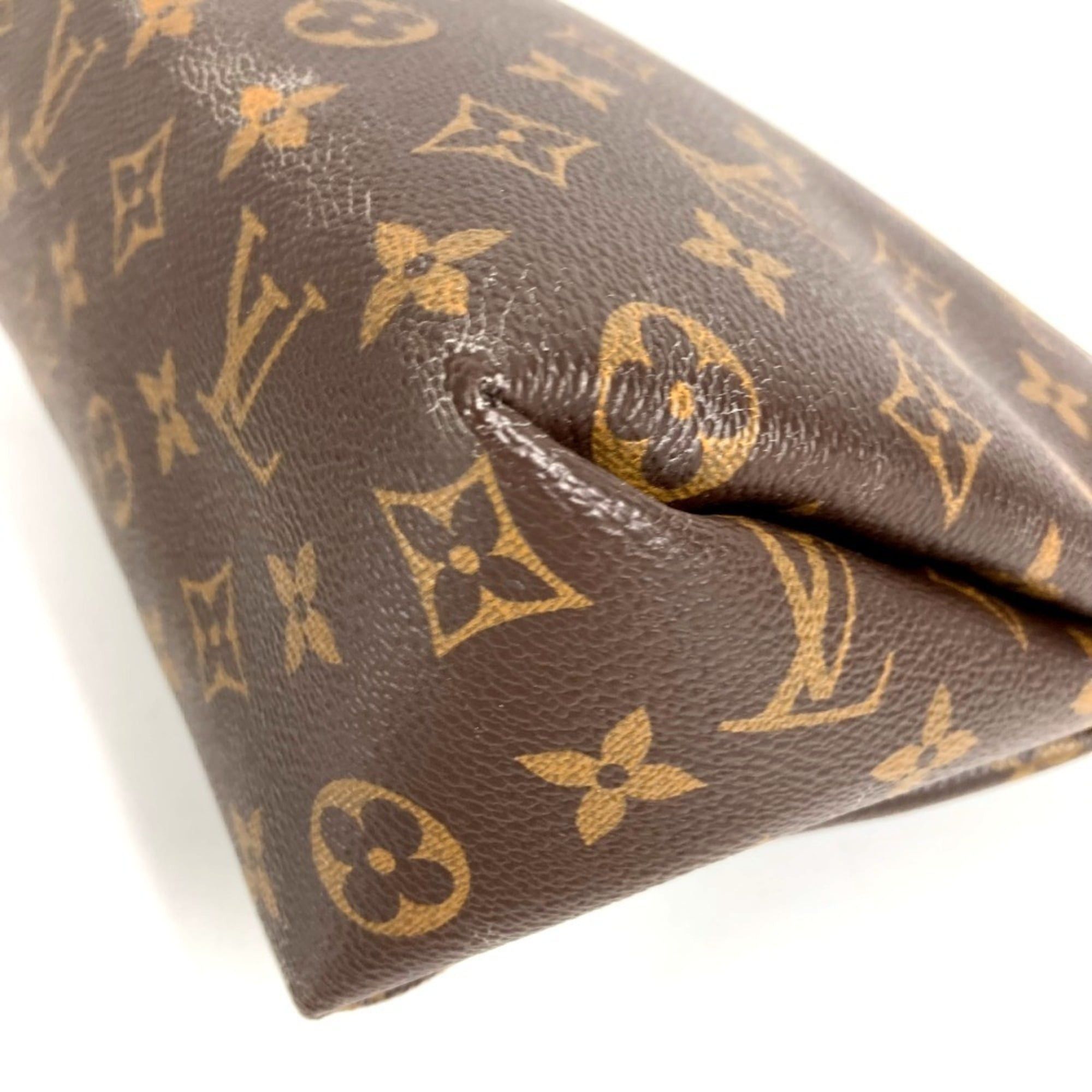 LOUIS VUITTON M64124 Monogram Pallas Beauty Case, Makeup Pouch, Clutch Bag, Canvas, Men's and Women's, Brown