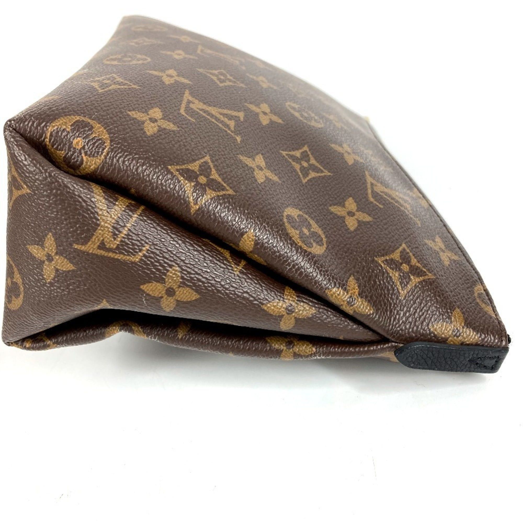 LOUIS VUITTON M64124 Monogram Pallas Beauty Case, Makeup Pouch, Clutch Bag, Canvas, Men's and Women's, Brown