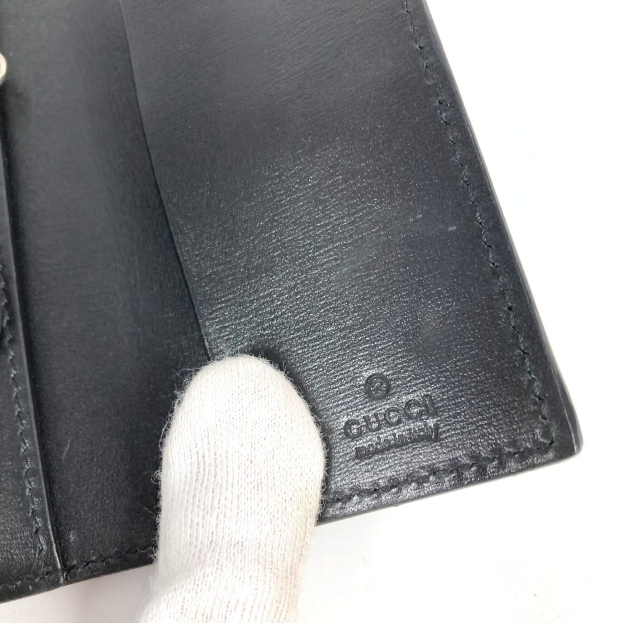 Gucci GUCCI GG Marmont Logo 6-Piece Key Ring Case, Leather, Black, Men's and Women's Size ONE SIZE - 6 Thumbnail