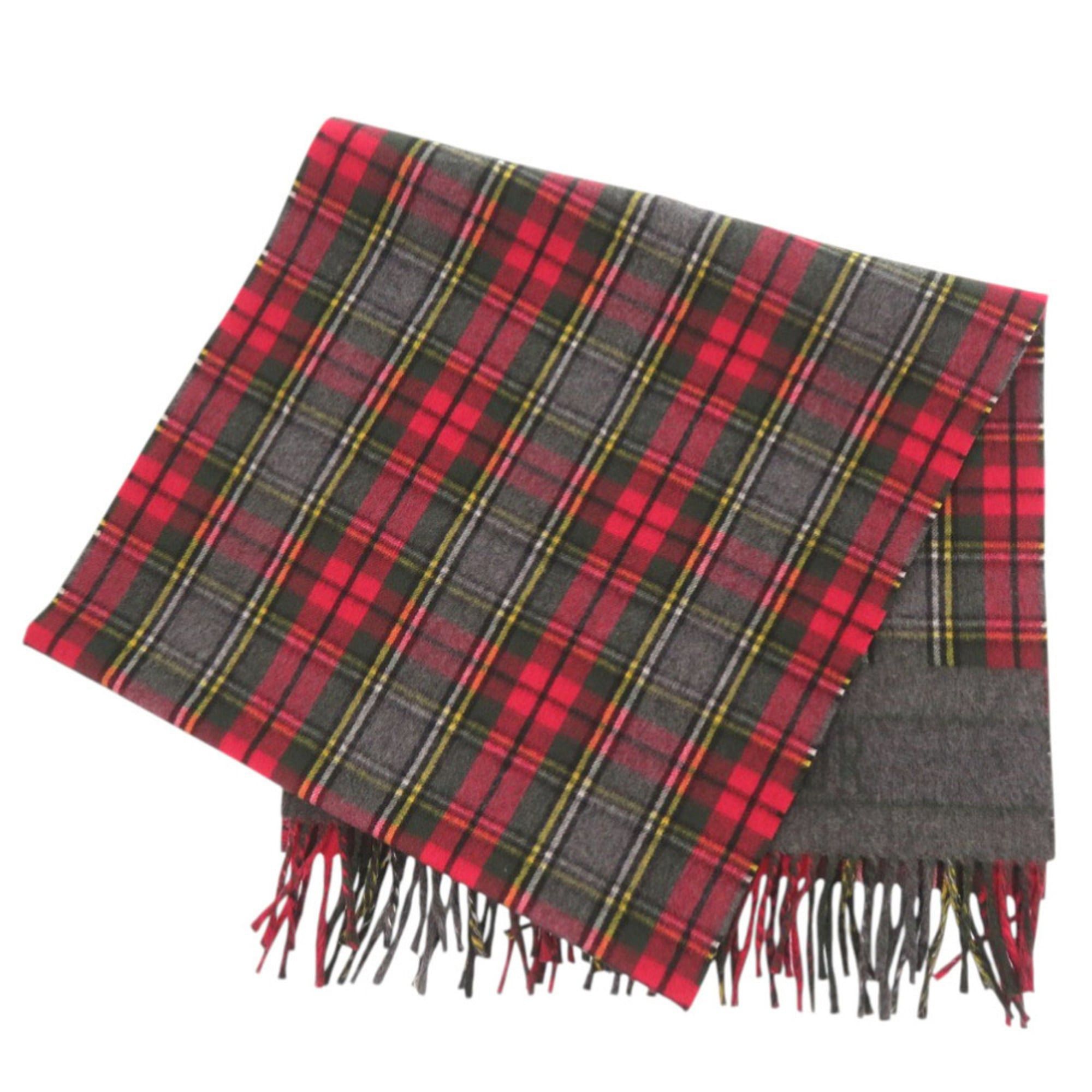 Dior Like new Christian Dior Check 95TAR202I102 Wool Red Large Scarf/Stole 1788 Size ONE SIZE - 2 Thumbnail