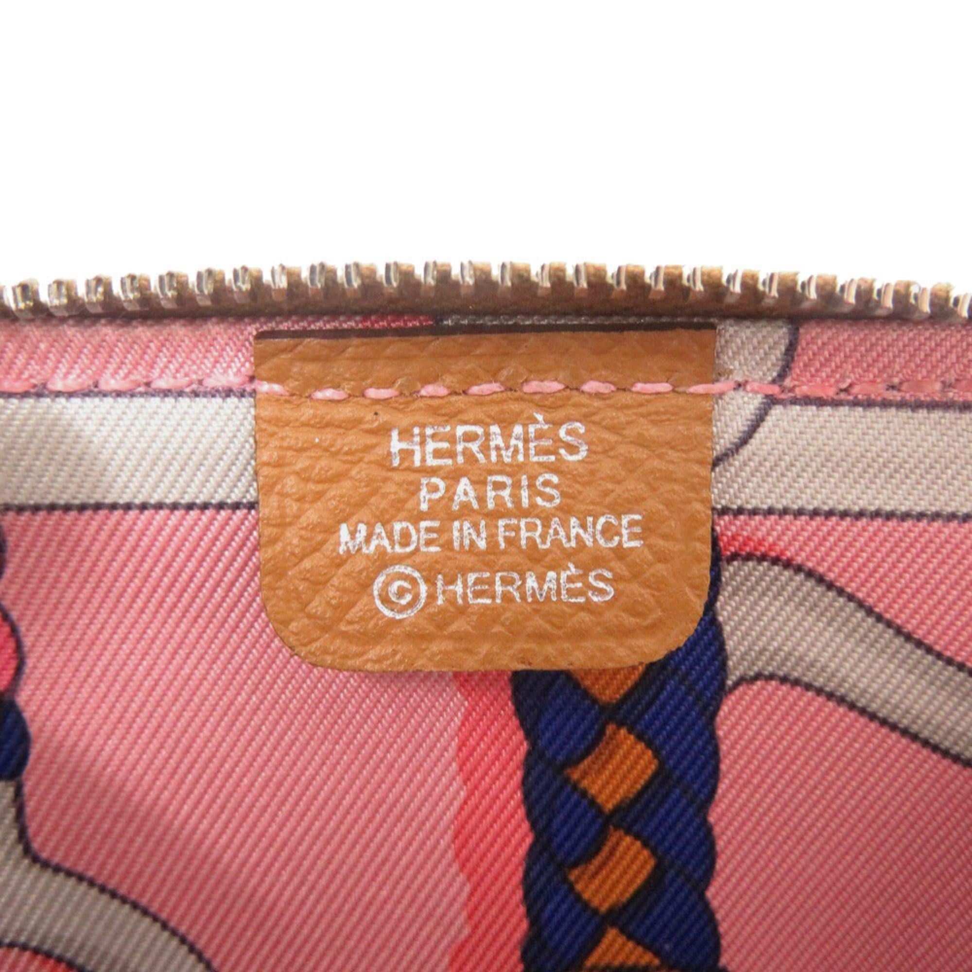 Hermes Hermes Excellent condition Hermès Azap Silkin Compact Mini, Epsom leather, gold with silver hardware, C stamp (2018), brown, 1560 Size ONE SIZE - 5 Thumbnail