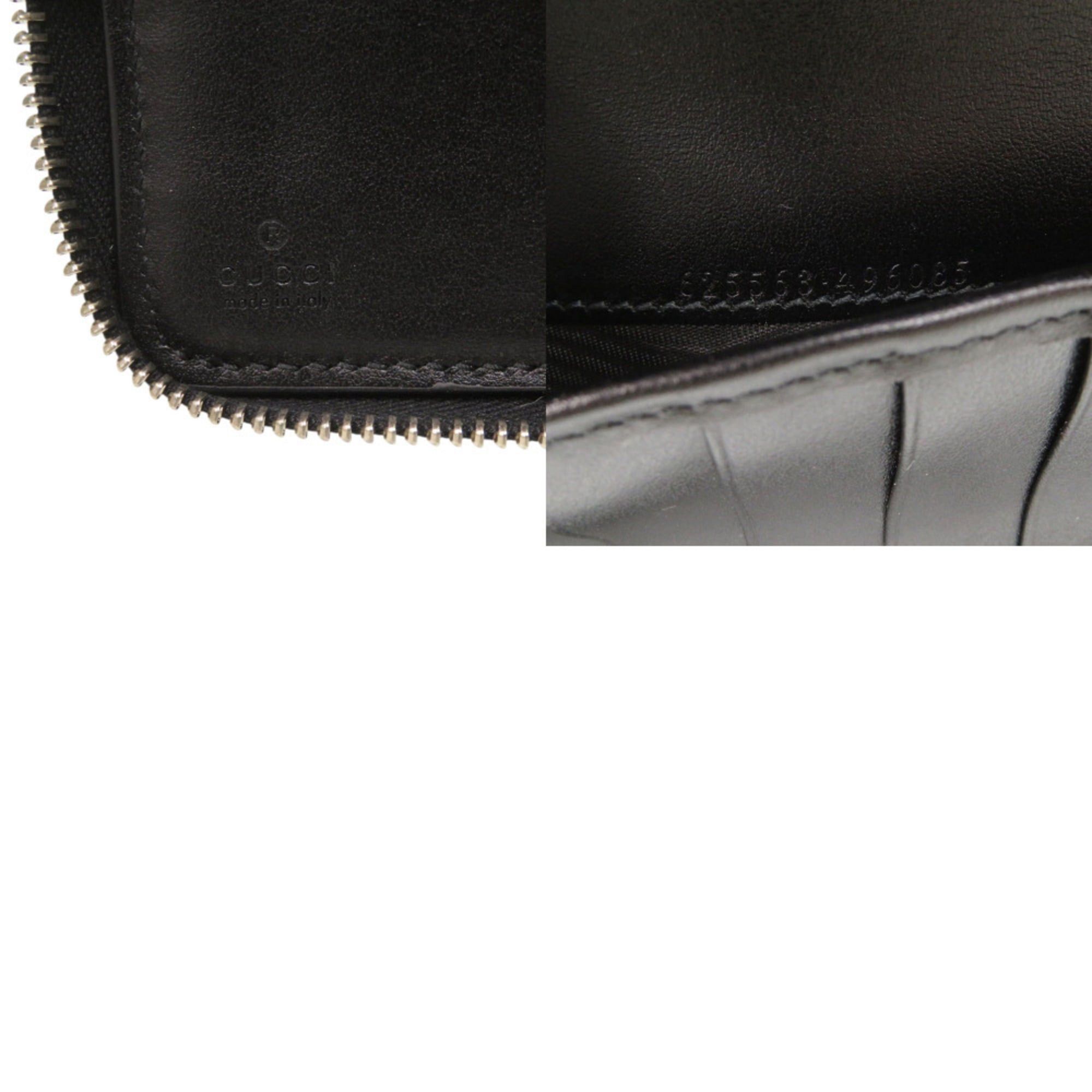 Gucci Like new Gucci Zip Around Organizer 625563 GG embossed leather black long wallet 0040 Size ONE SIZE - 8 Thumbnail