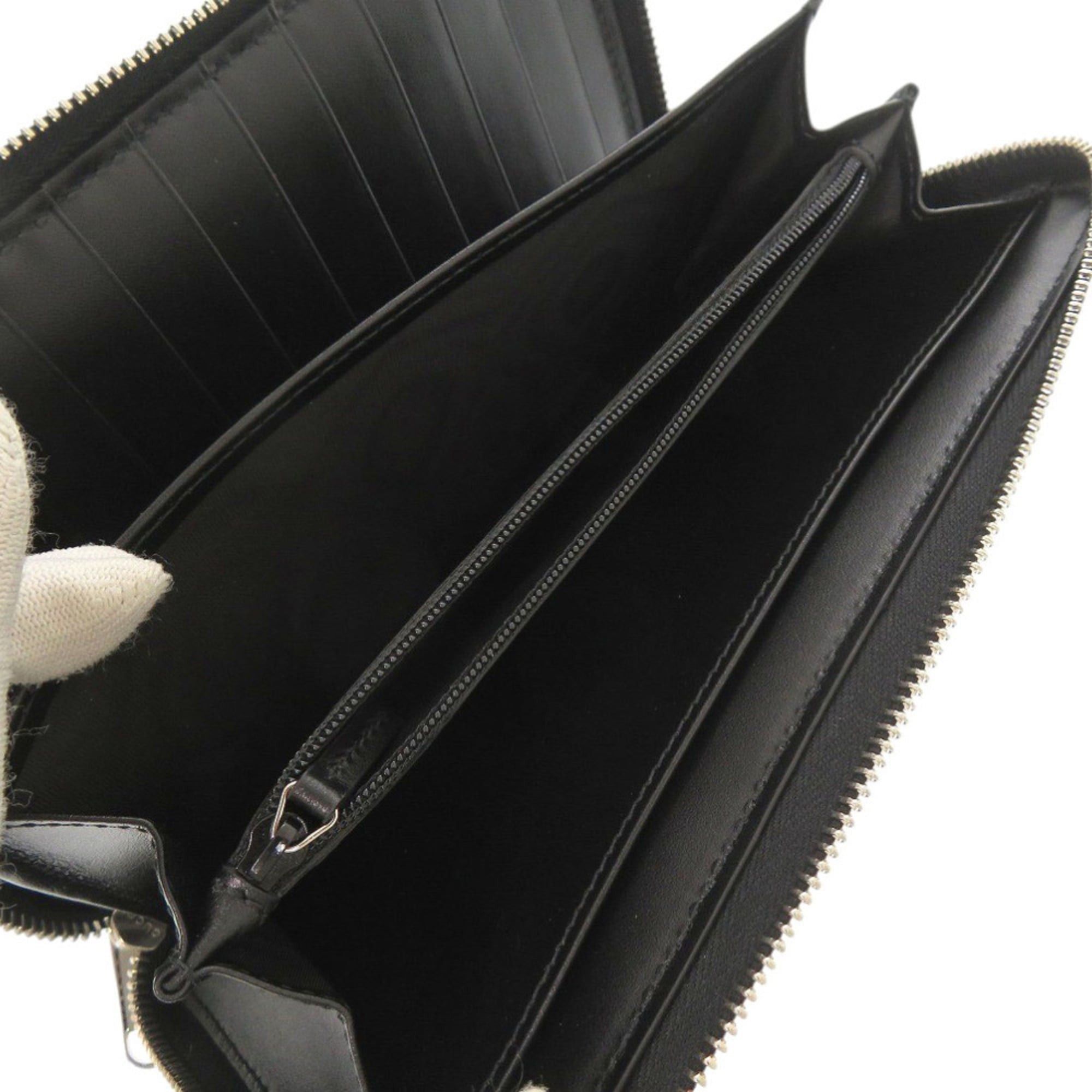 Gucci Like new Gucci Zip Around Organizer 625563 GG embossed leather black long wallet 0040 Size ONE SIZE - 6 Thumbnail