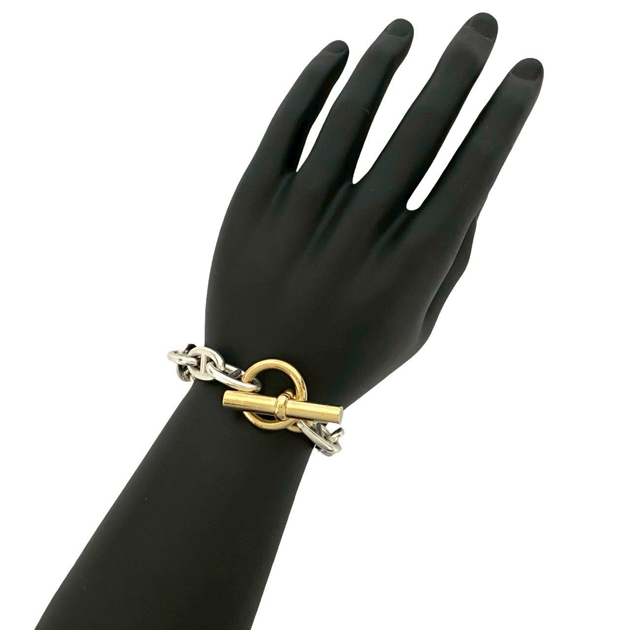 Hermes Hermes Hermès Chaine d'Ancre GM Silver925 Au750 Bracelet Size 12 Precious Metal Bracelet DUTY FREE for USA Size ONE SIZE - 2 Thumbnail