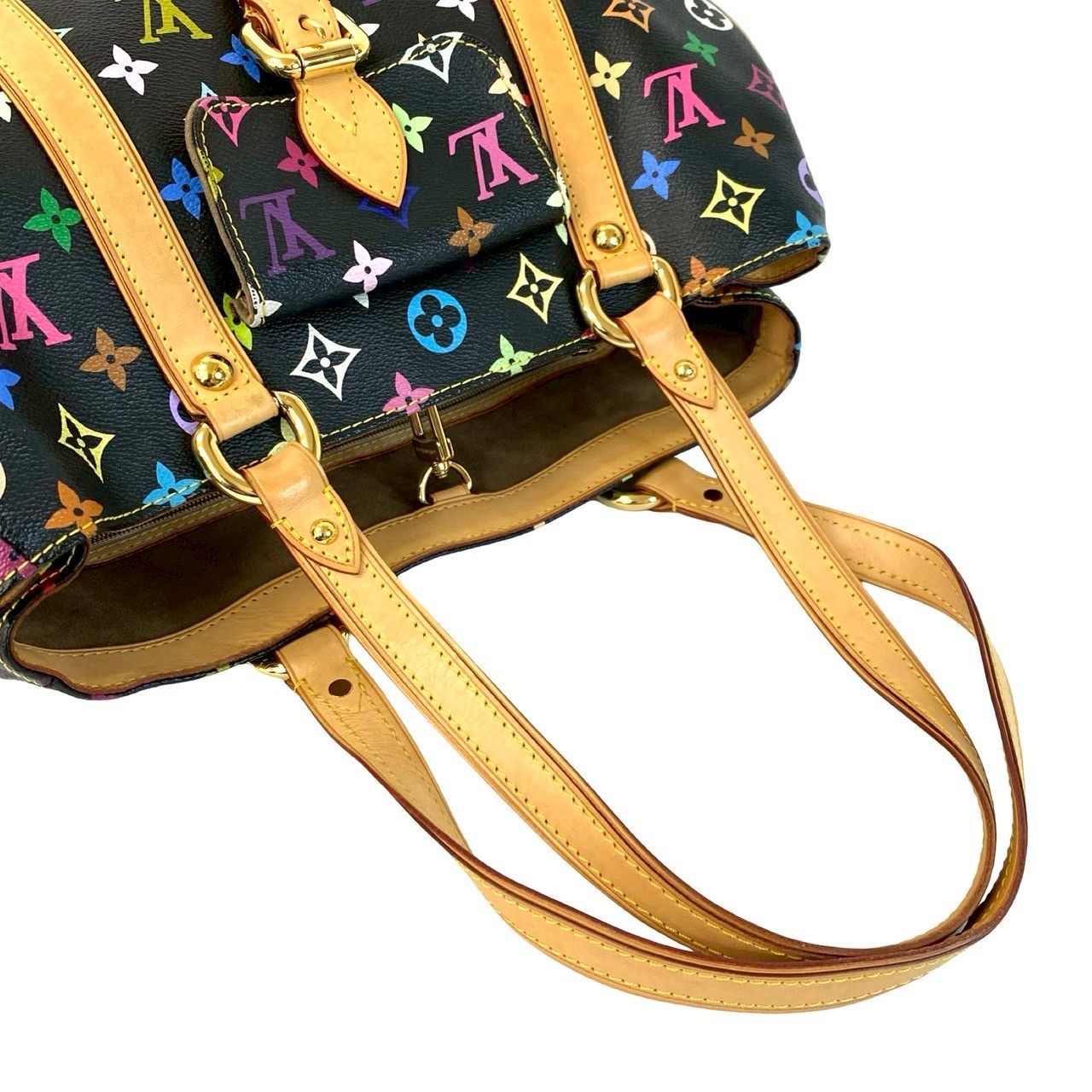 Louis Vuitton Louis Vuitton Louis Vuitton Aurelia MM Monogram Multicolor Tote Bag Textile Tote Bag DUTY FREE for USA Size ONE SIZE - 5 Thumbnail