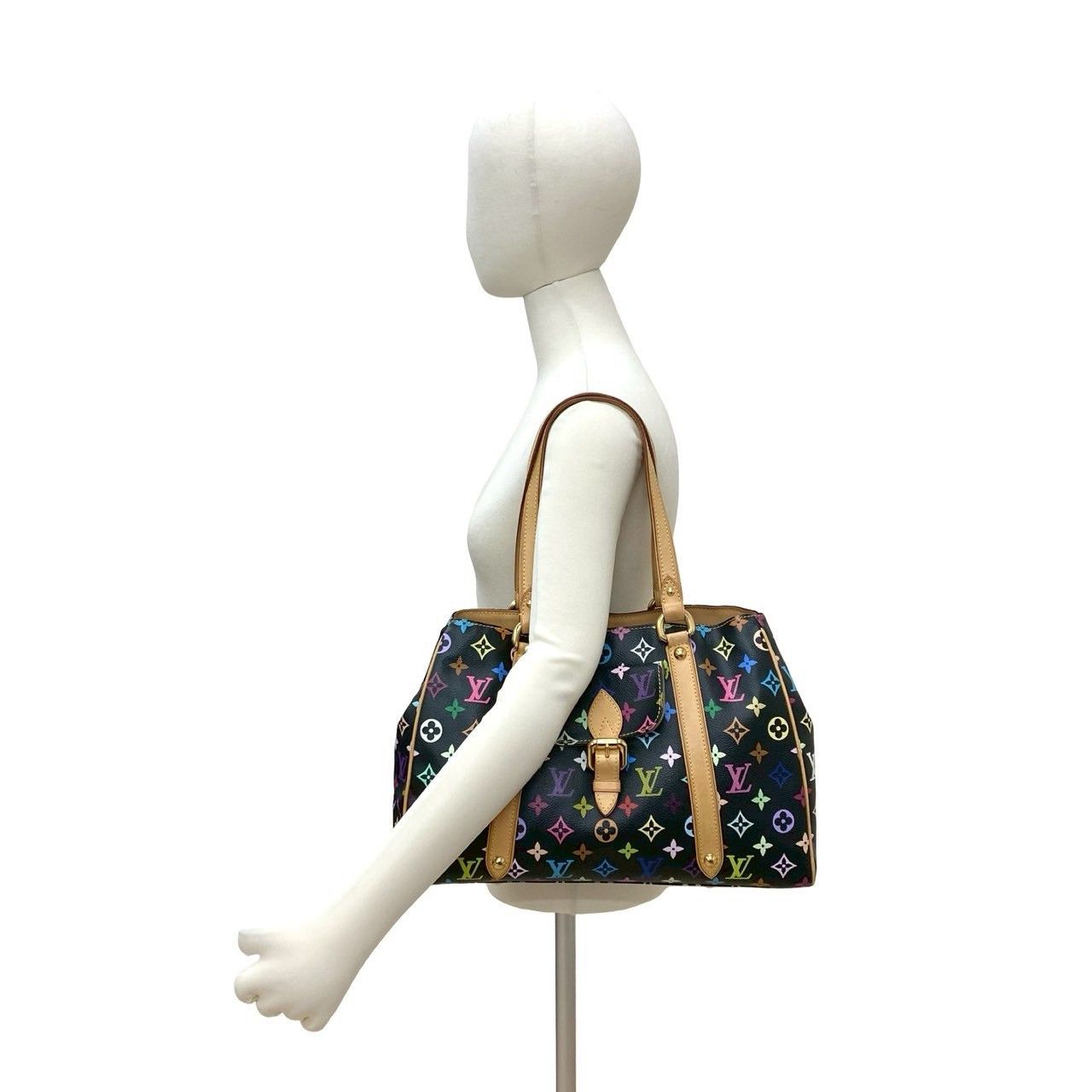 Louis Vuitton Louis Vuitton Louis Vuitton Aurelia MM Monogram Multicolor Tote Bag Textile Tote Bag DUTY FREE for USA Size ONE SIZE - 3 Thumbnail