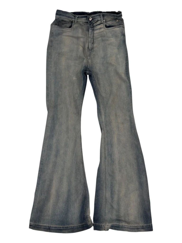 DRKSHDW Denim Bolan Bootcut Pants Washed Indigo - Lightly Wo