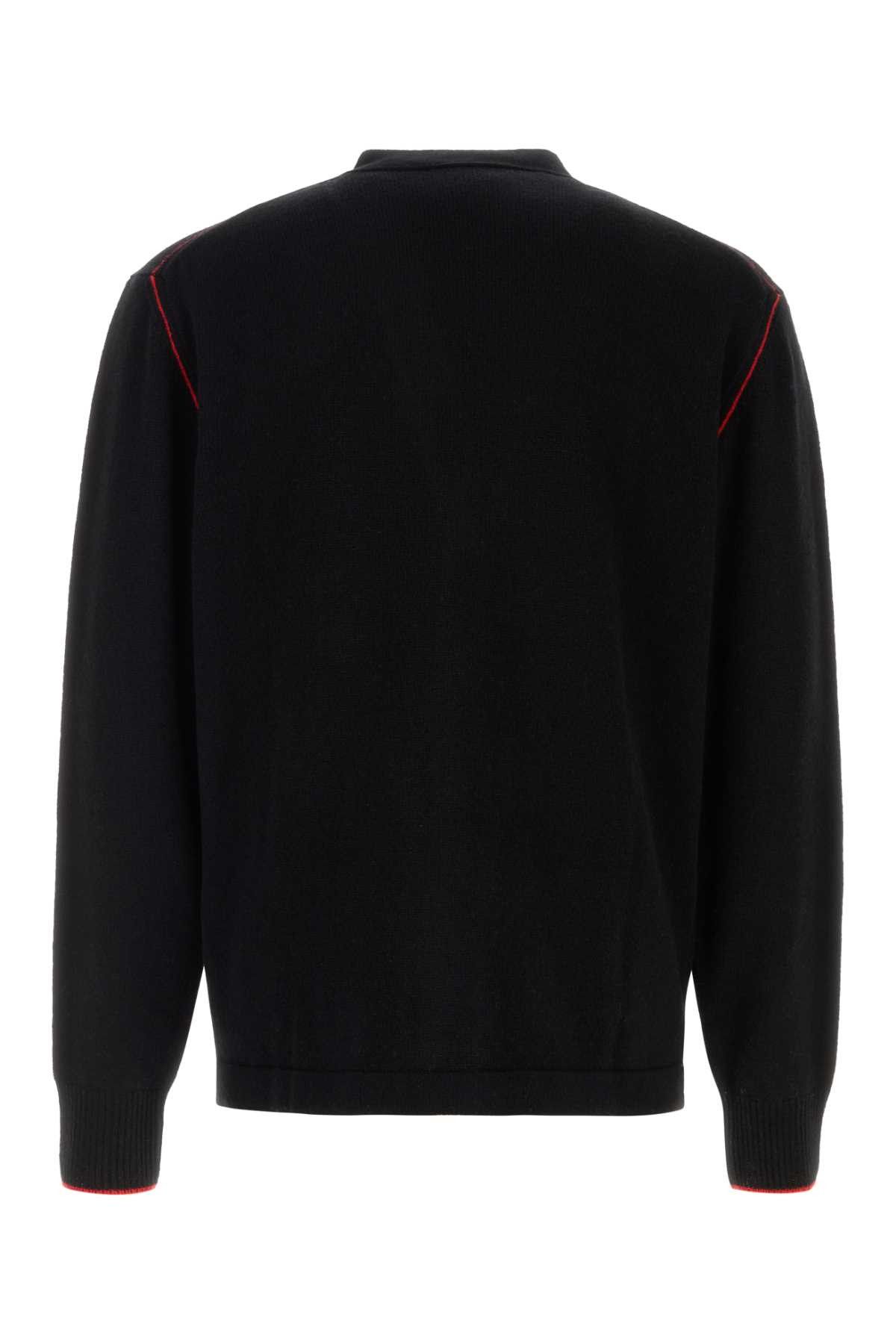 Vivienne Westwood Black Wool Blend Alex Cardigan Size US XL / EU 56 / 4 - 2 Thumbnail