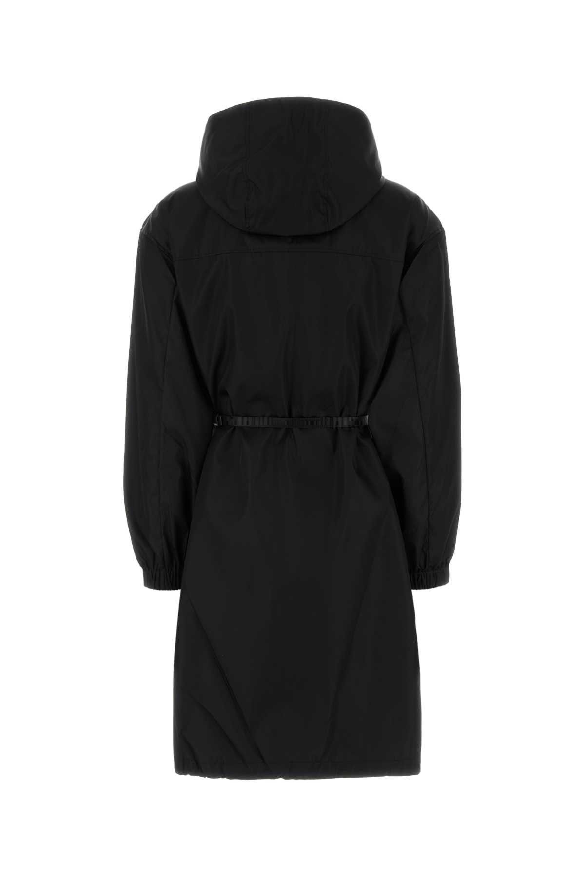 Prada Black Re-Nylon Raincoat Size M / US 6-8 / IT 42-44 - 2 Thumbnail