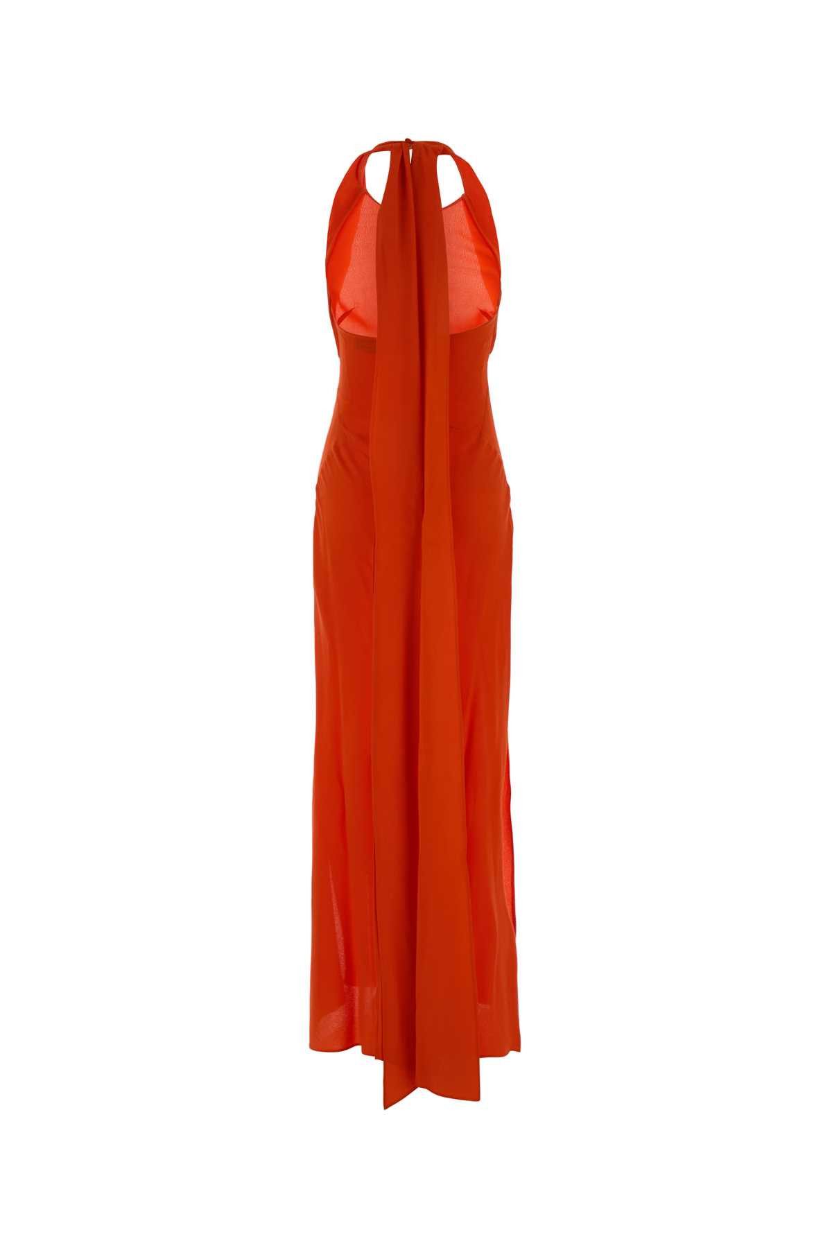 Blumarine Orange Marocaine Long Dress Size XS / US 0-2 / IT 36-38 - 2 Thumbnail