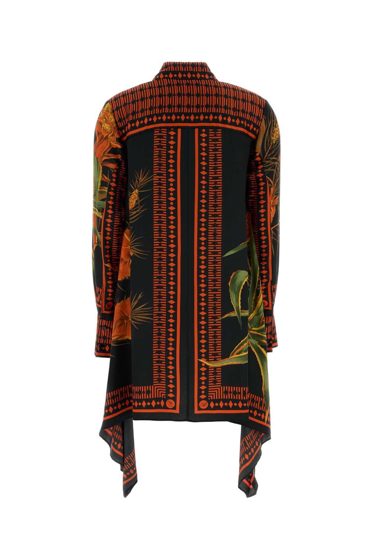 Blumarine Printed Twill Shirt Dress Size M / US 6-8 / IT 42-44 - 2 Thumbnail