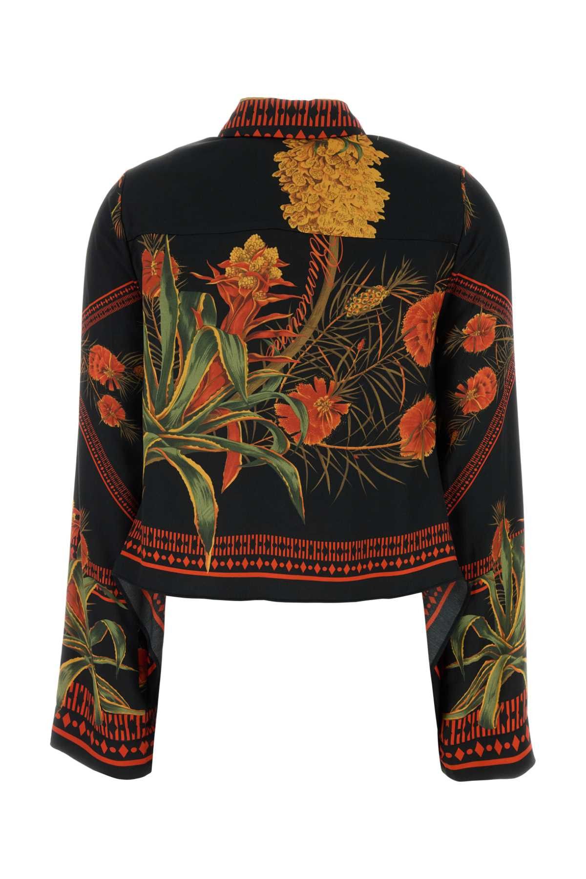 Blumarine Printed Twill Shirt Size M / US 6-8 / IT 42-44 - 2 Thumbnail
