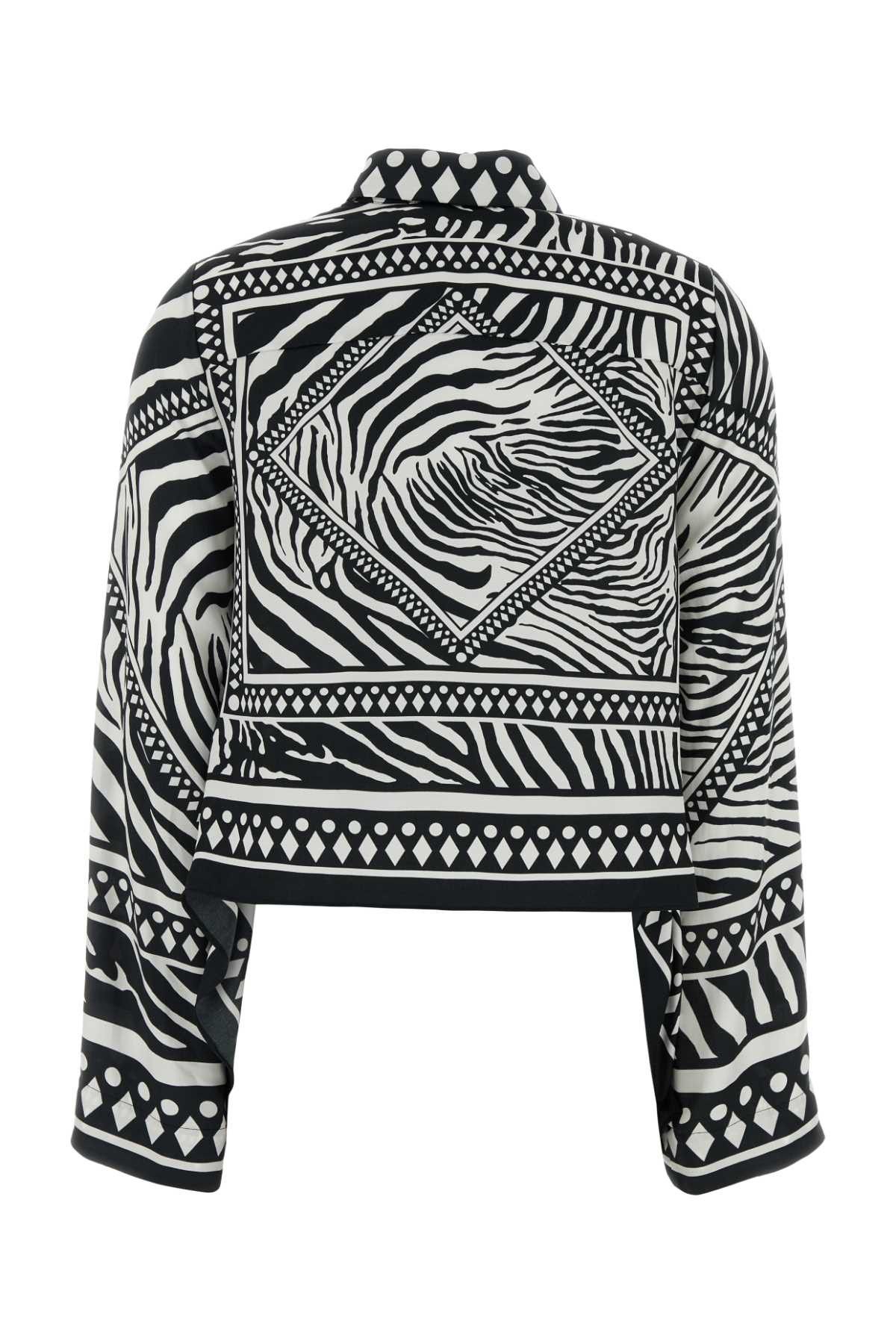 Blumarine Printed Twill Shirt Size S / US 4 / IT 40 - 2 Thumbnail
