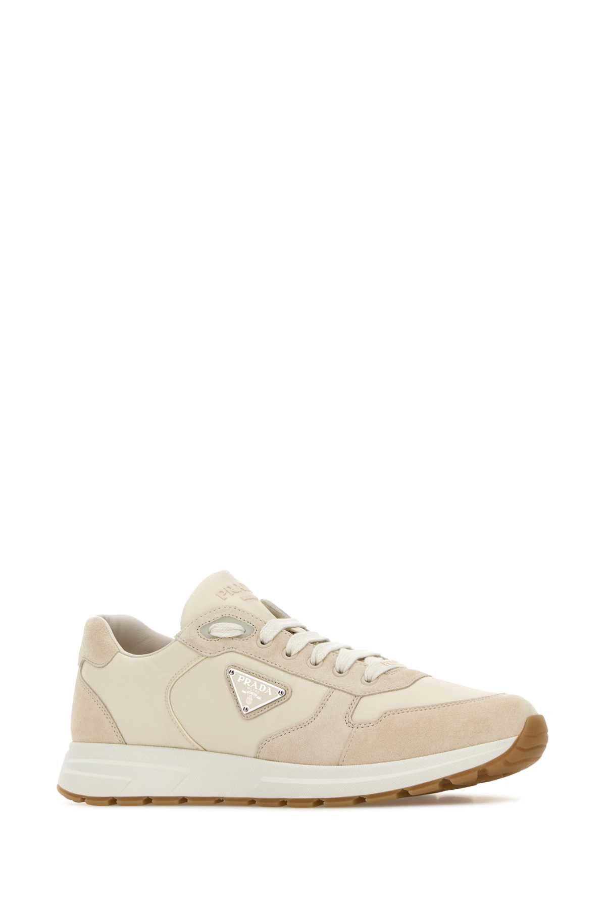Prada Sand Re-Nylon And Suede Prax Sneakers Size US 9 / EU 42 - 2 Thumbnail