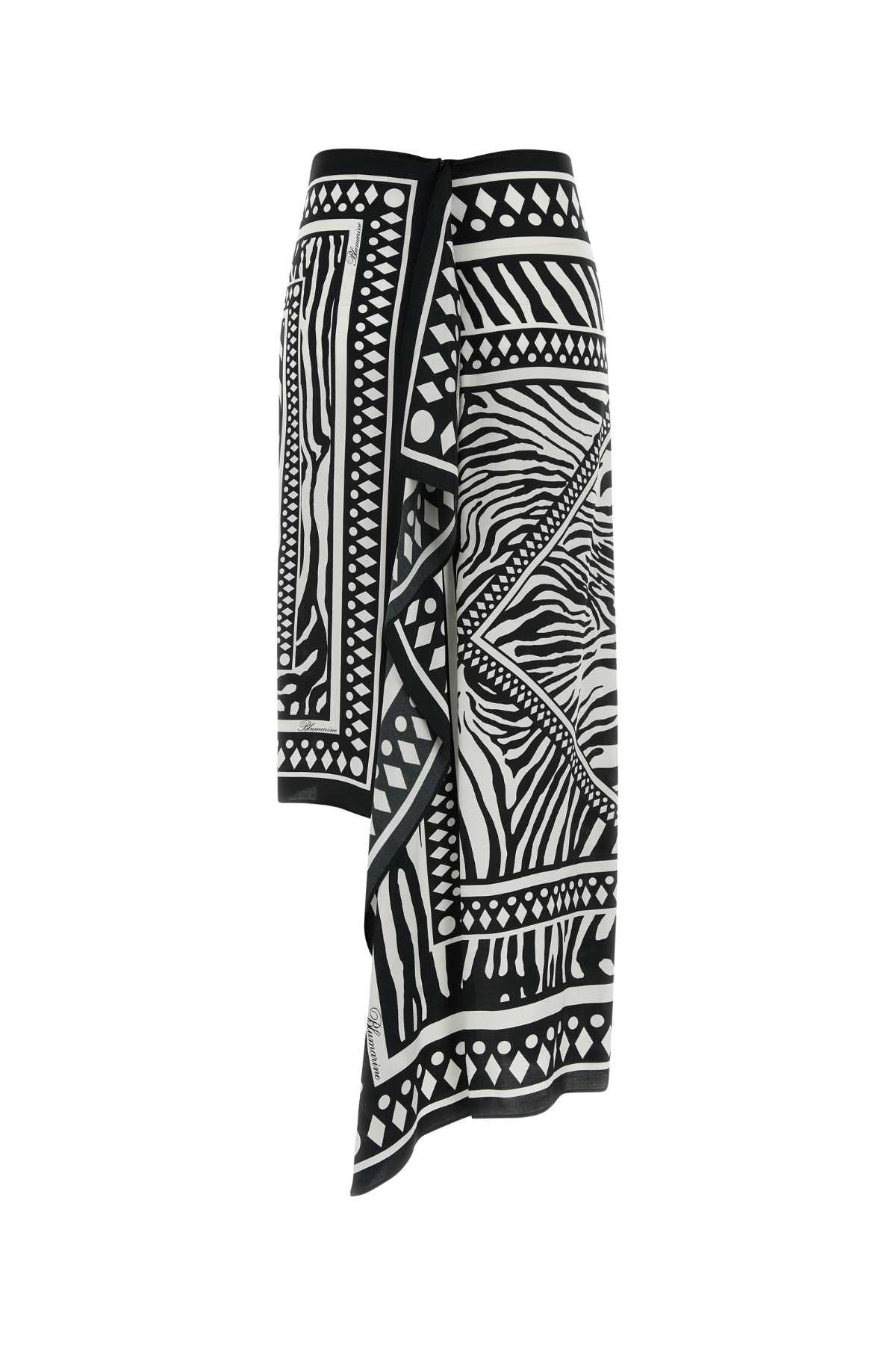 Blumarine Printed Twill Skirt Size 30" / US 8 / IT 44 - 2 Thumbnail