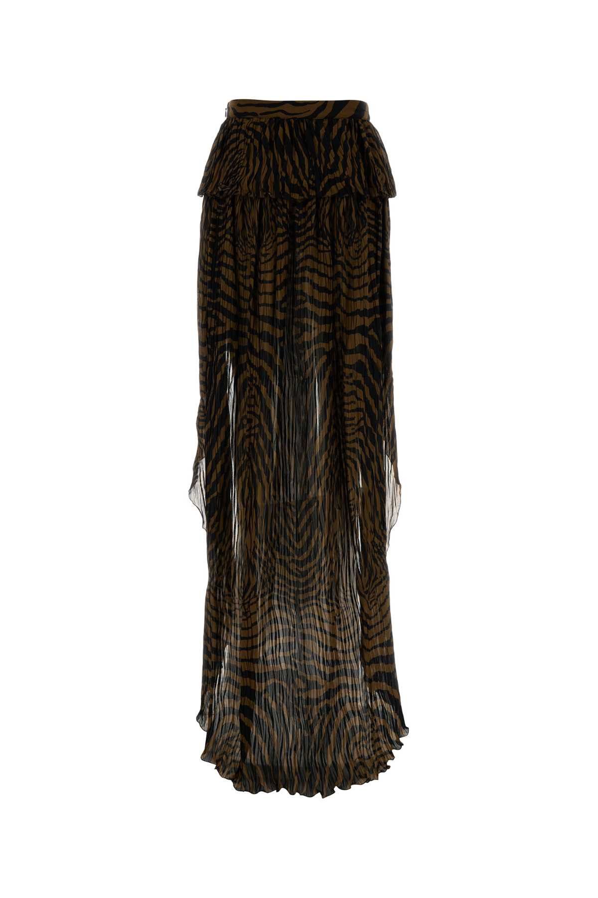 Blumarine Printed Crepe Skirt Size 28" / US 6 / IT 42 - 2 Thumbnail