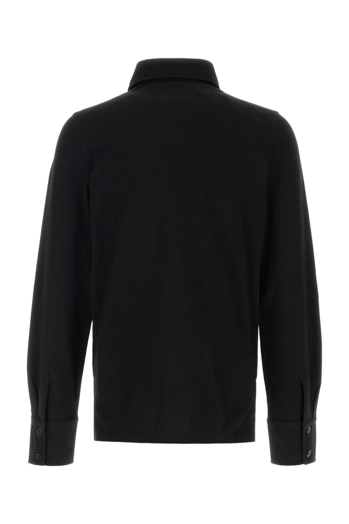 Vivienne Westwood Black Piquet Polo Shirt Size US L / EU 52-54 / 3 - 2 Thumbnail