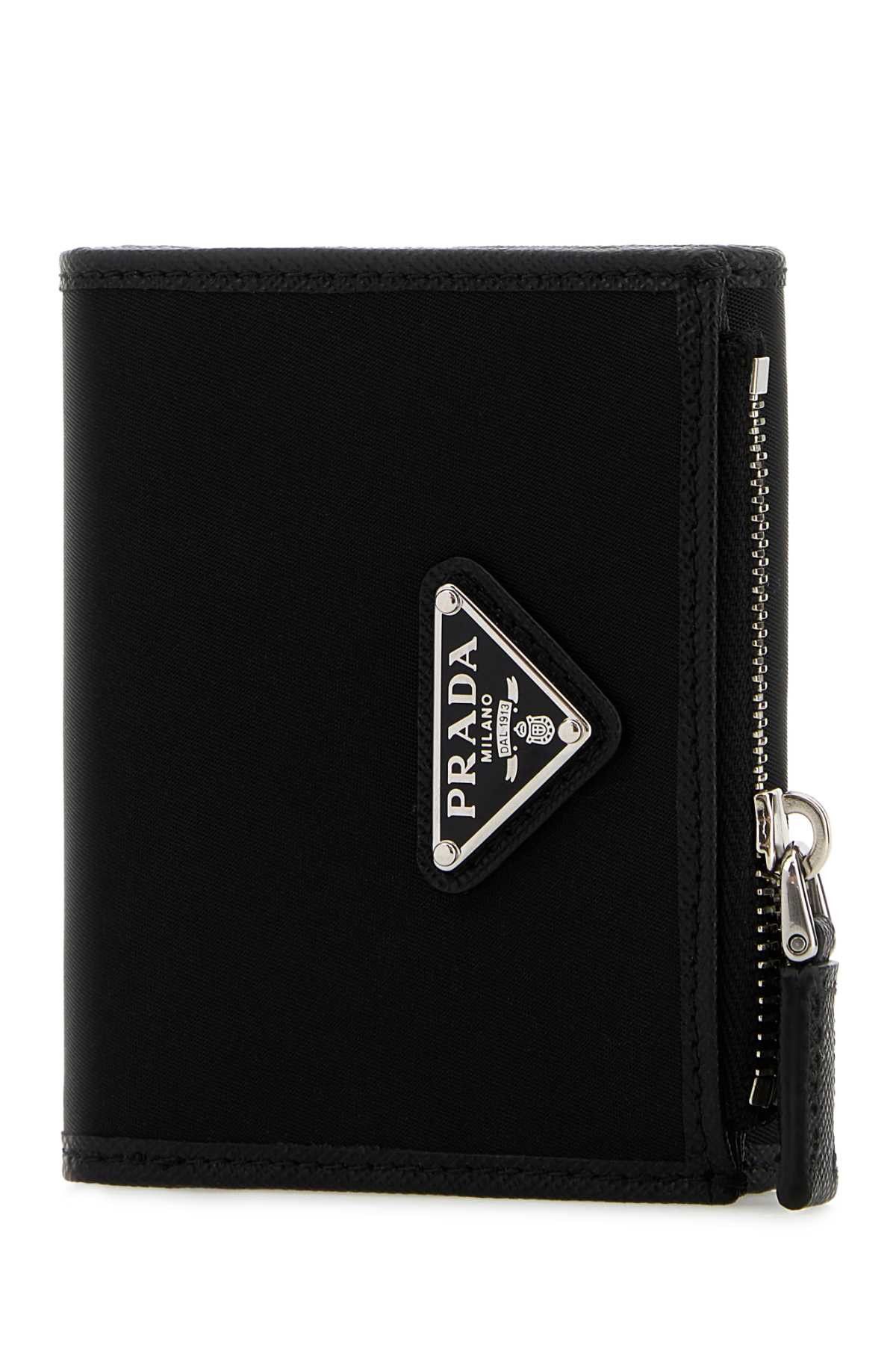 Prada Black Canvas Wallet Size ONE SIZE - 2 Thumbnail