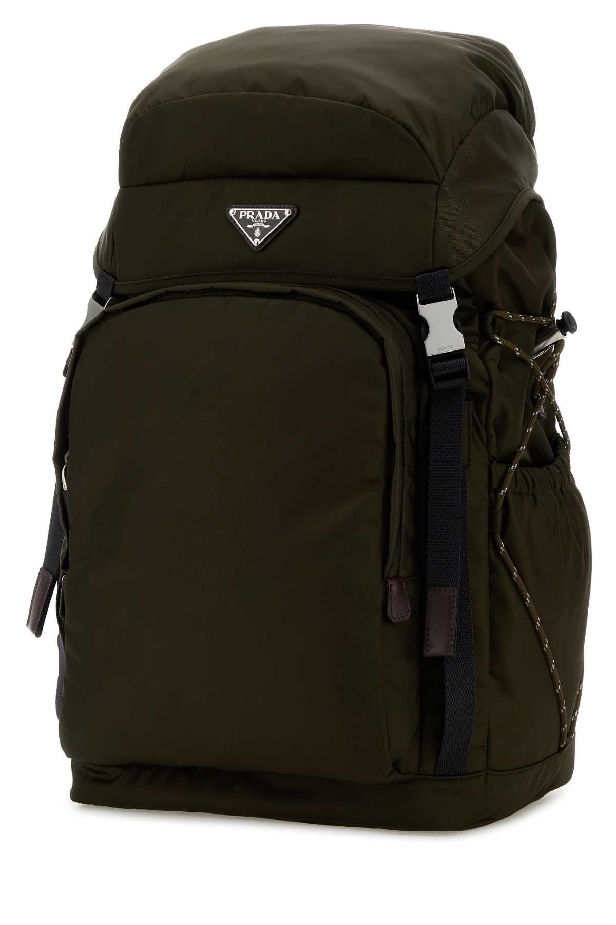 Prada Olive Green Canvas Backpack Size ONE SIZE - 2 Thumbnail