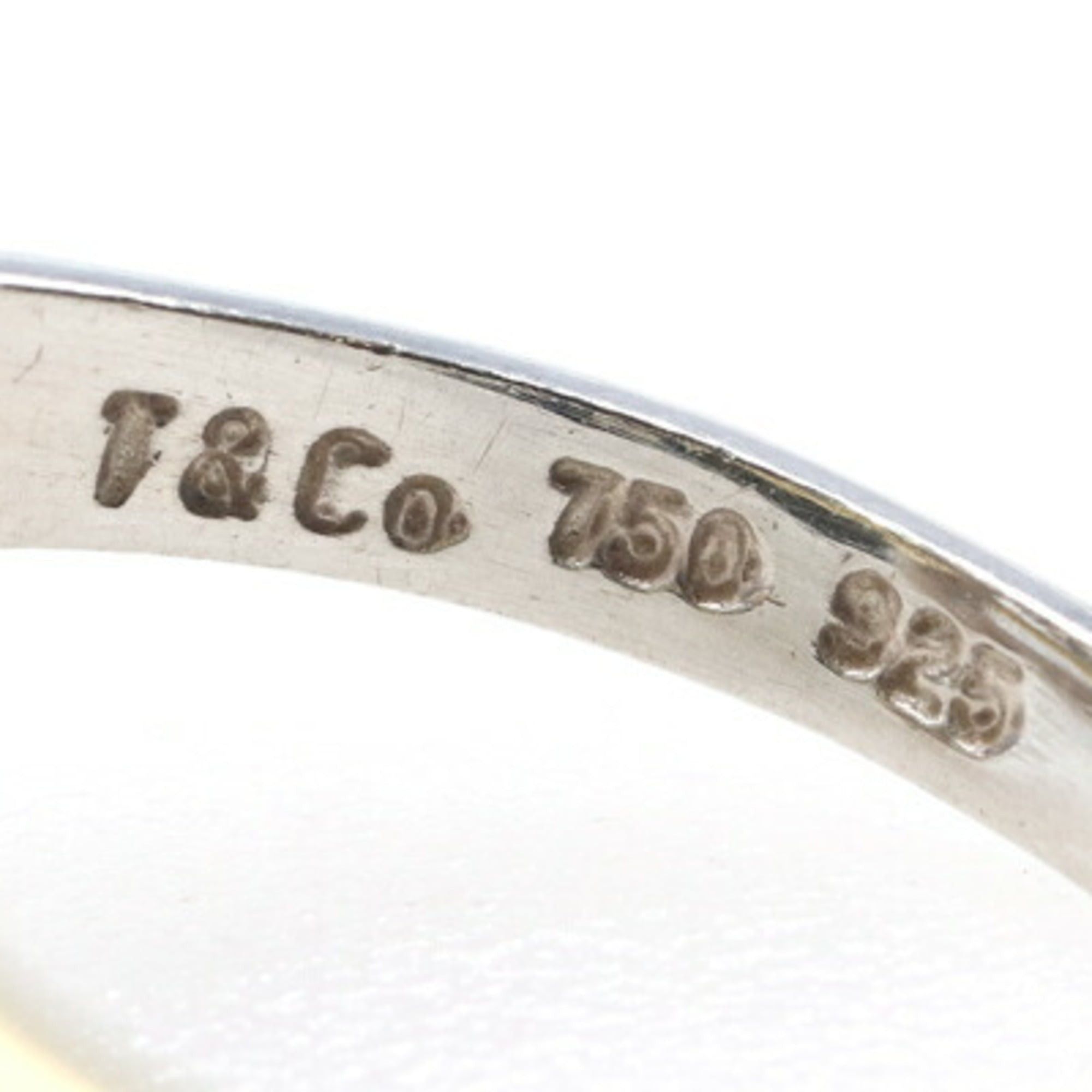 Tiffany & Co. Tiffany & Co. Double Heart Ring, SV, Sterling Silver 925, 750, YG, US7/JP14, Combination, Old Women's, TIFFANY Size ONE SIZE - 4 Thumbnail
