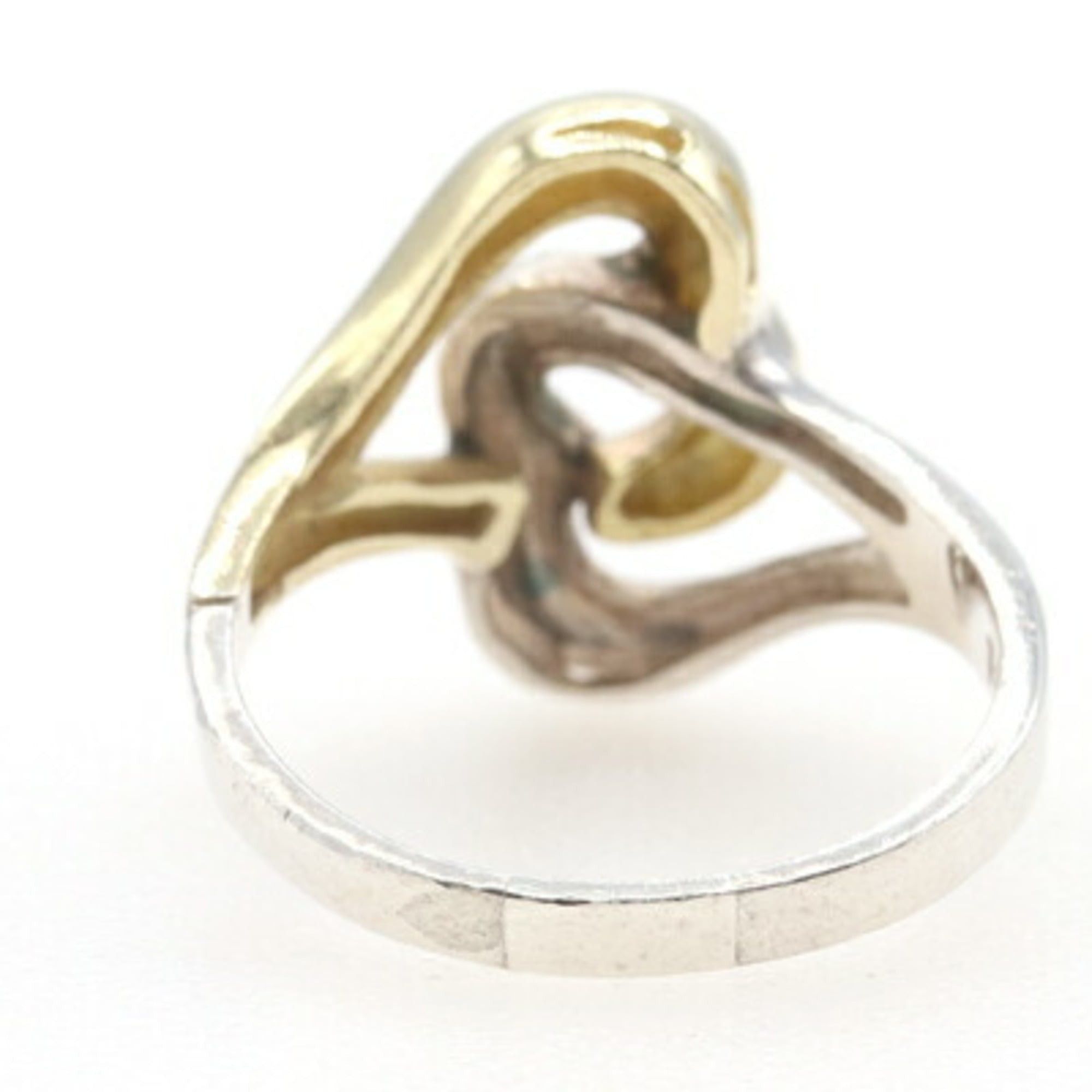 Tiffany & Co. Tiffany & Co. Double Heart Ring, SV, Sterling Silver 925, 750, YG, US7/JP14, Combination, Old Women's, TIFFANY Size ONE SIZE - 2 Thumbnail