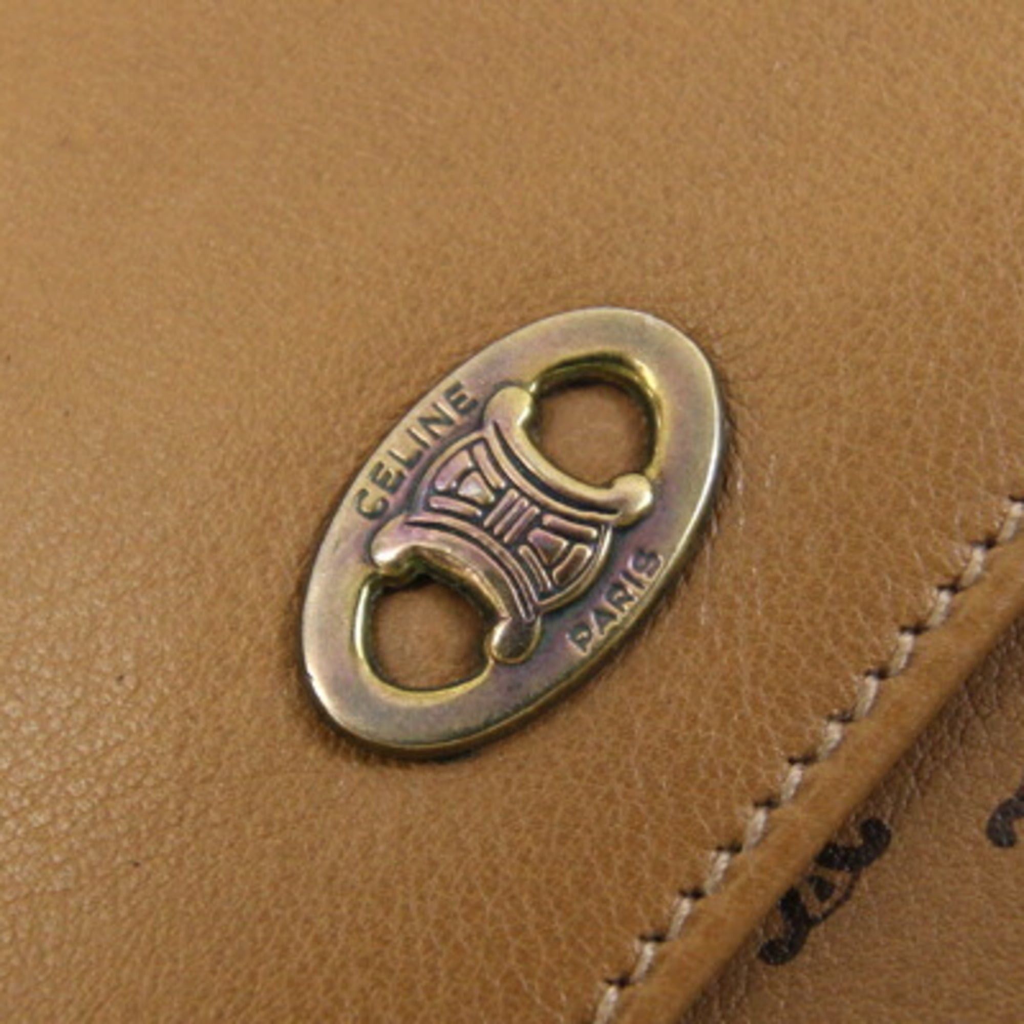 Celine Celine Tri-fold Wallet Brown Leather Compact Old Women's CELINE Size ONE SIZE - 7 Thumbnail