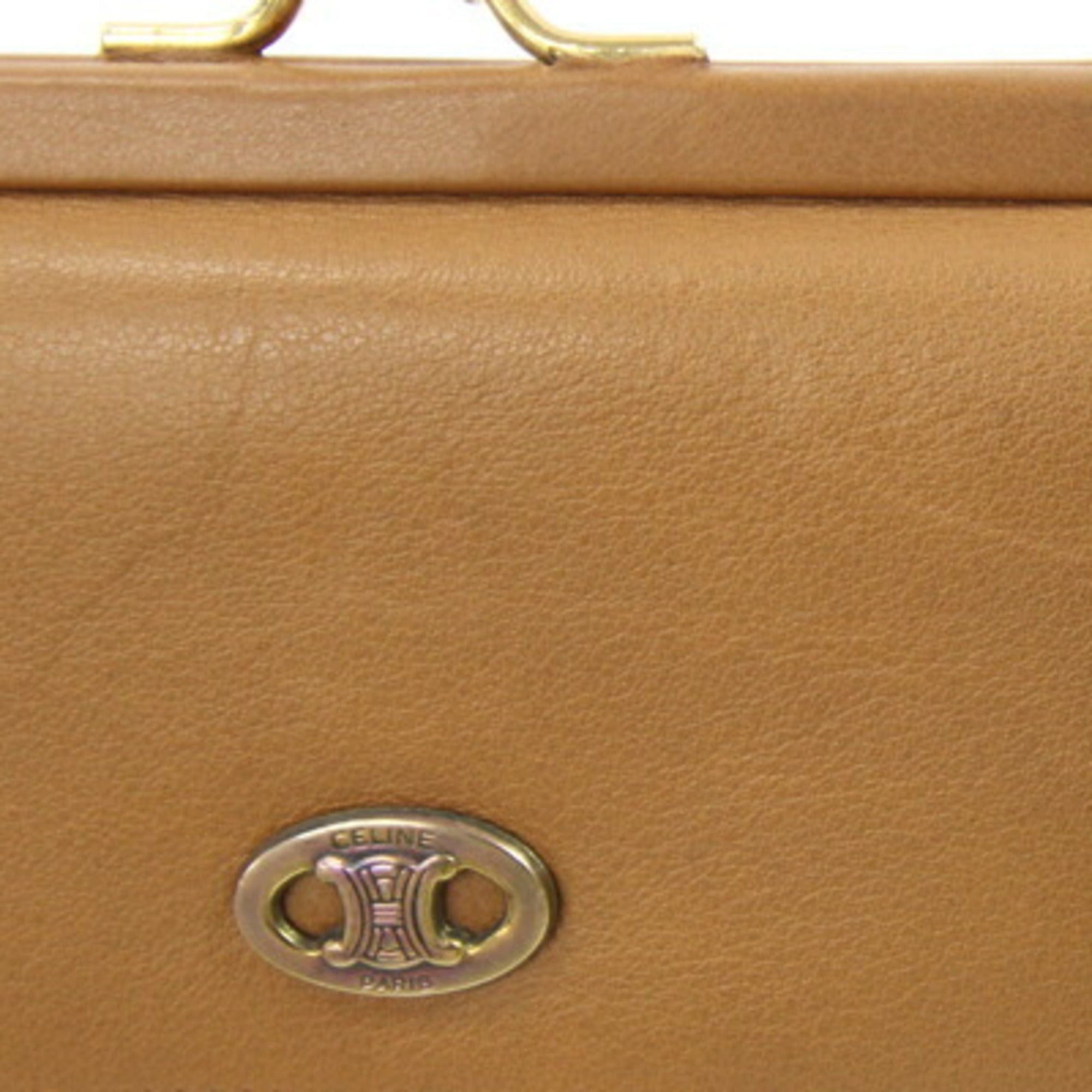 Celine Celine Tri-fold Wallet Brown Leather Compact Old Women's CELINE Size ONE SIZE - 5 Thumbnail