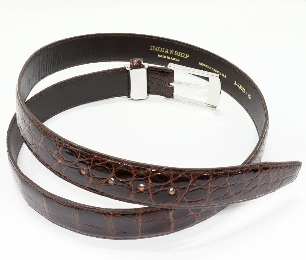 Other Other Crocodile Belt Leather Belt DUTY FREE for USA Size ONE SIZE - 2 Thumbnail
