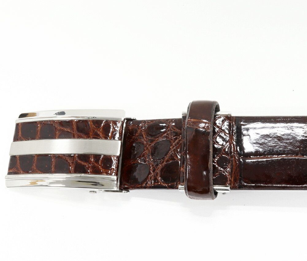 Other Other Crocodile Belt Leather Belt DUTY FREE for USA Size ONE SIZE - 4 Thumbnail