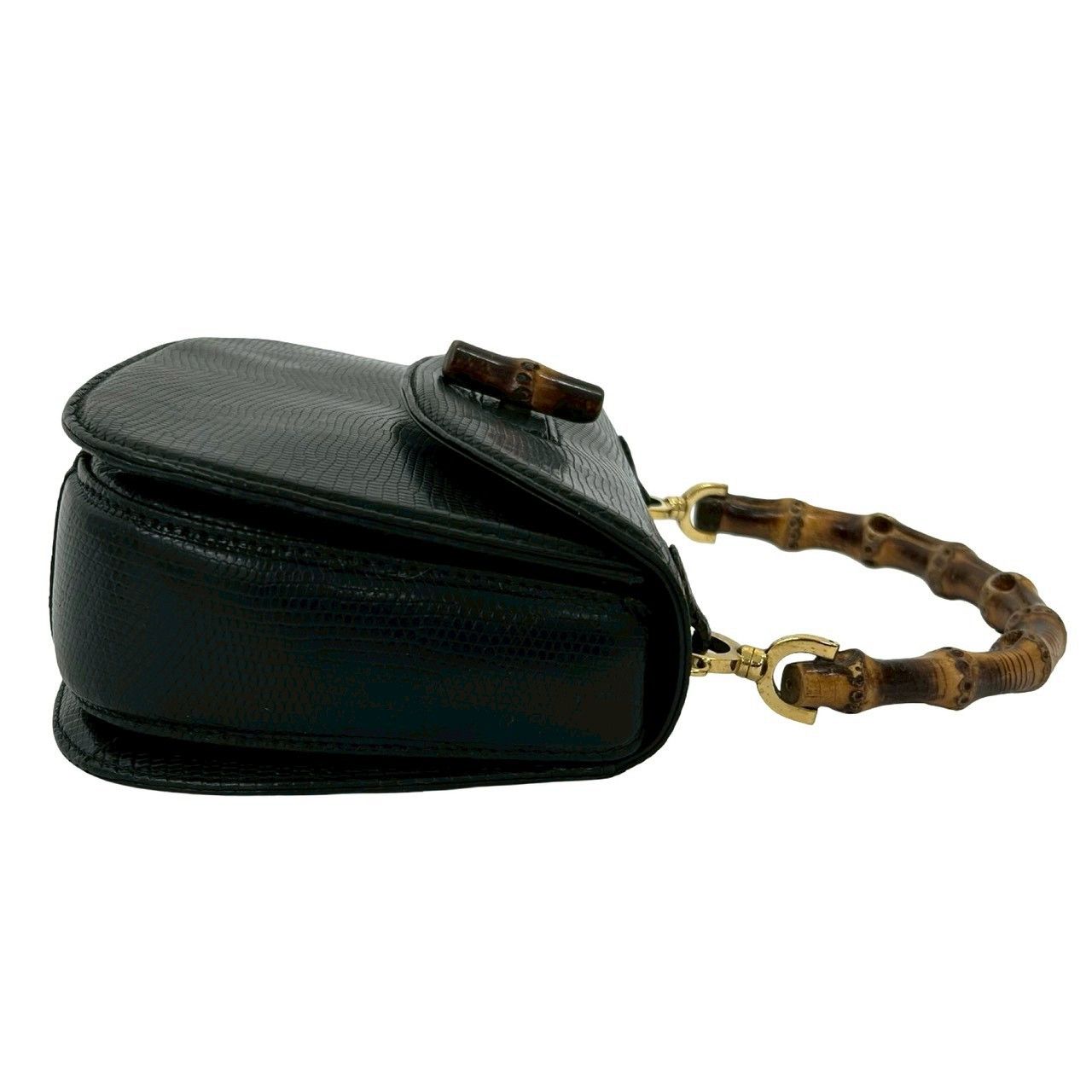 Gucci Gucci Gucci Bamboo Lizard Leather 2way Handbag Leather Shoulder Bag DUTY FREE for USA Size ONE SIZE - 7 Thumbnail
