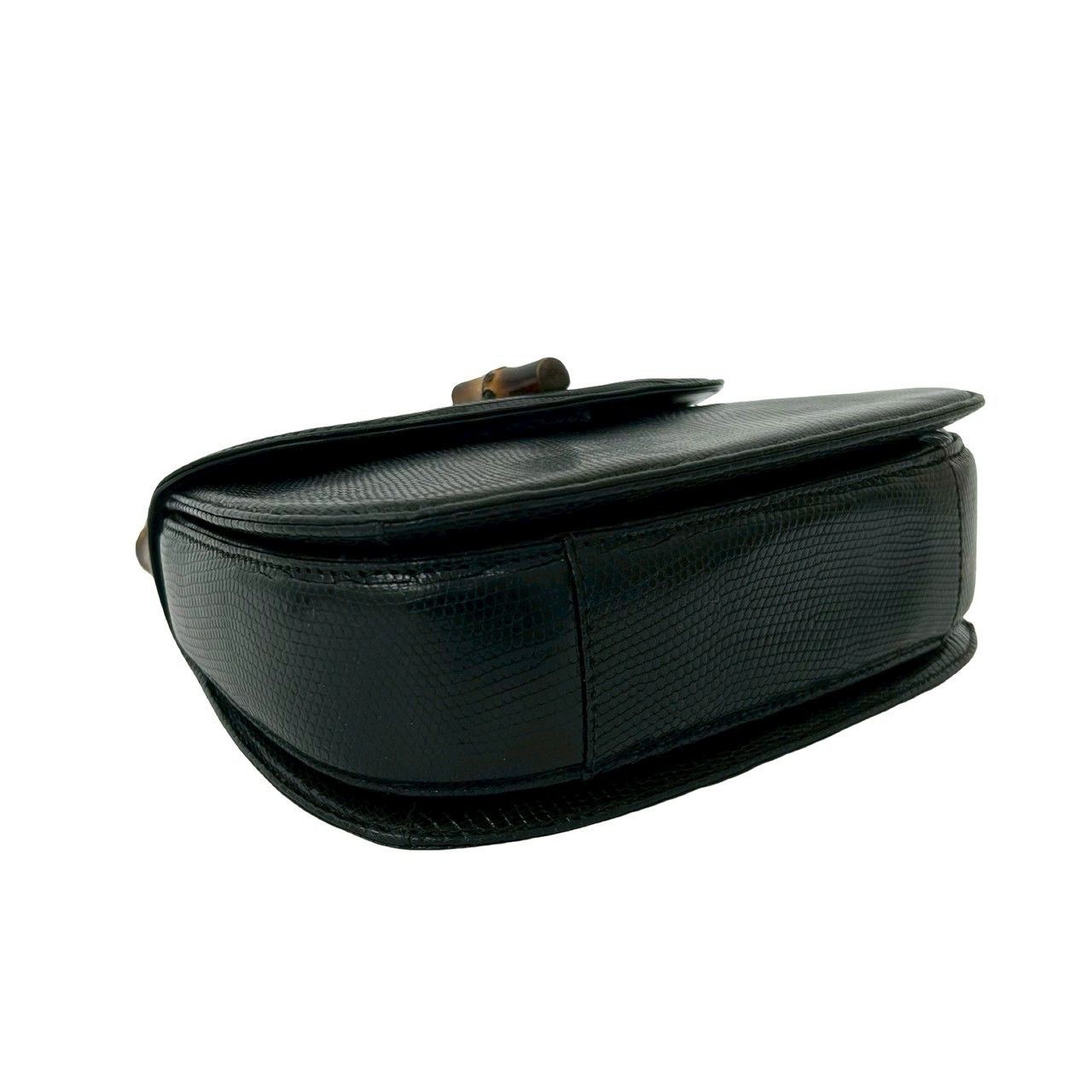 Gucci Gucci Gucci Bamboo Lizard Leather 2way Handbag Leather Shoulder Bag DUTY FREE for USA Size ONE SIZE - 8 Thumbnail
