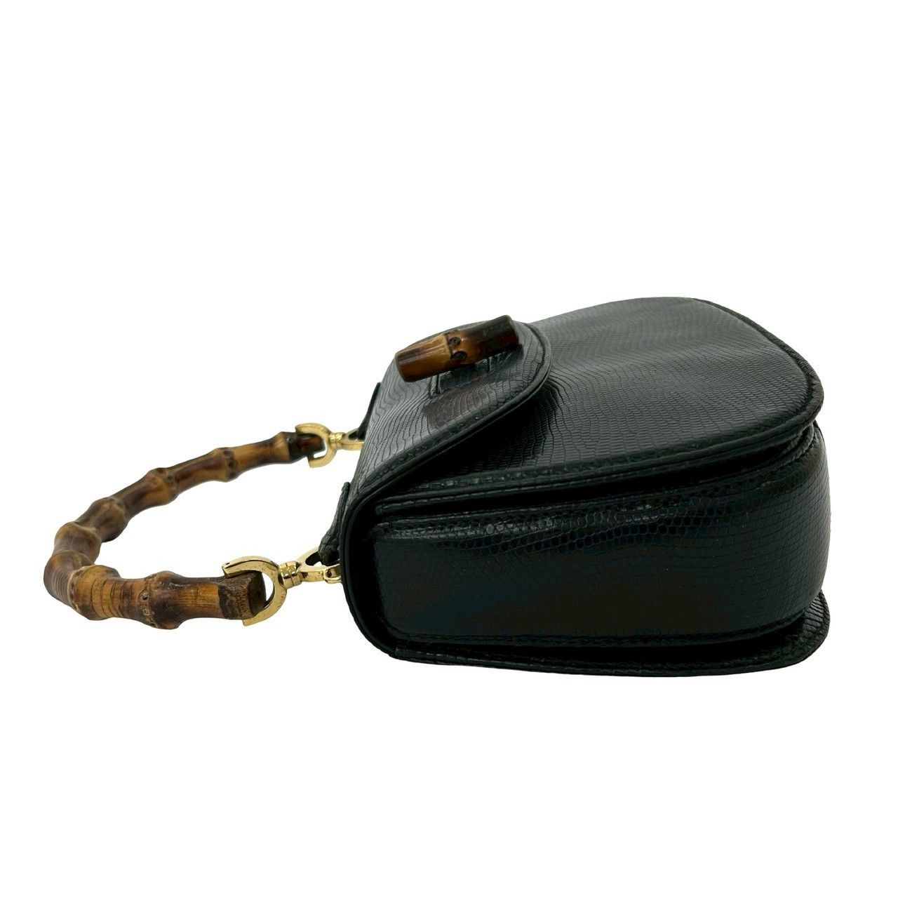 Gucci Gucci Gucci Bamboo Lizard Leather 2way Handbag Leather Shoulder Bag DUTY FREE for USA Size ONE SIZE - 6 Thumbnail