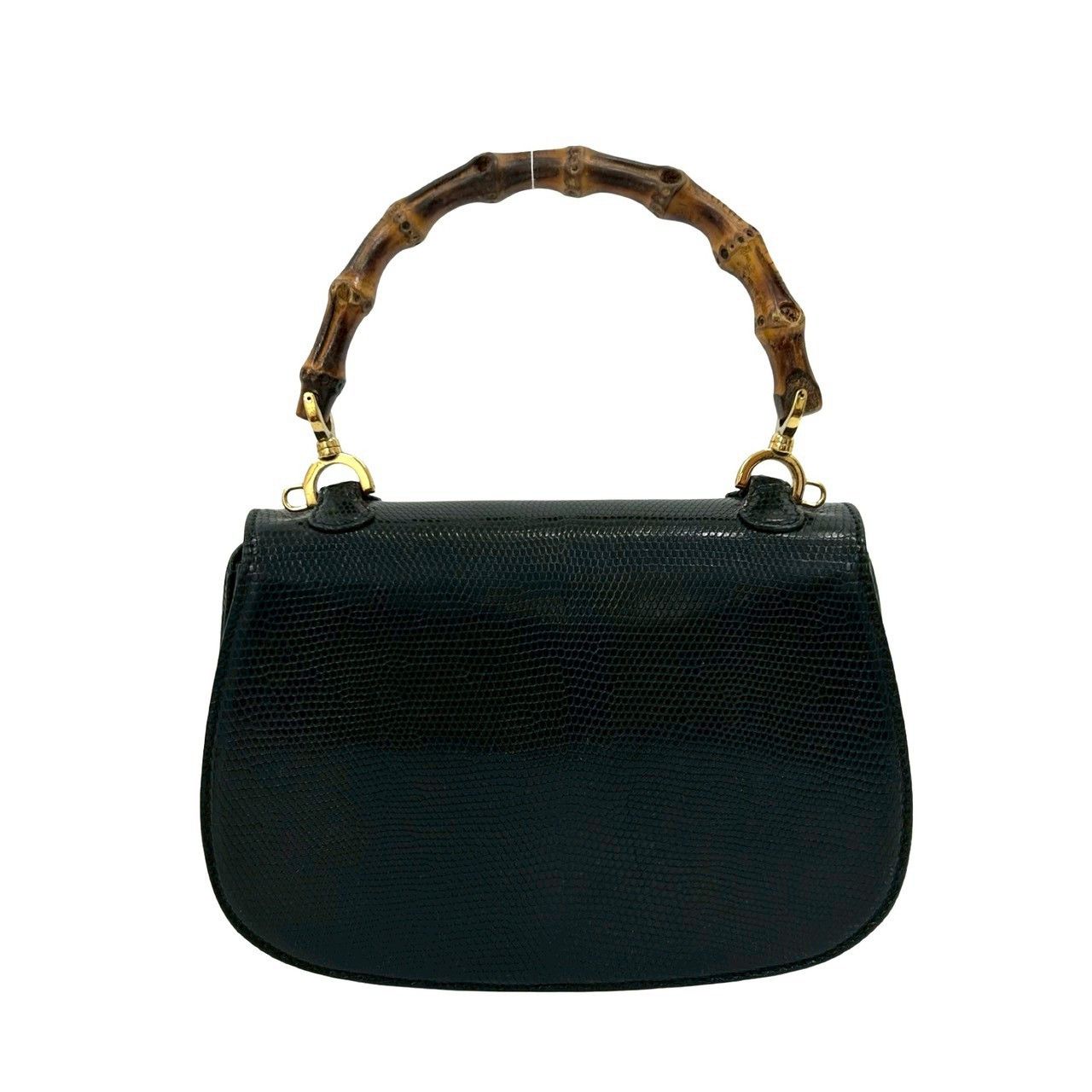 Gucci Gucci Gucci Bamboo Lizard Leather 2way Handbag Leather Shoulder Bag DUTY FREE for USA Size ONE SIZE - 4 Thumbnail