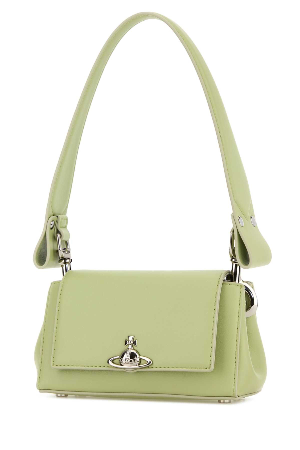 Vivienne Westwood Pastel Green Synthetic Leather Small Hazel Shoulder Bag Size ONE SIZE - 2 Thumbnail