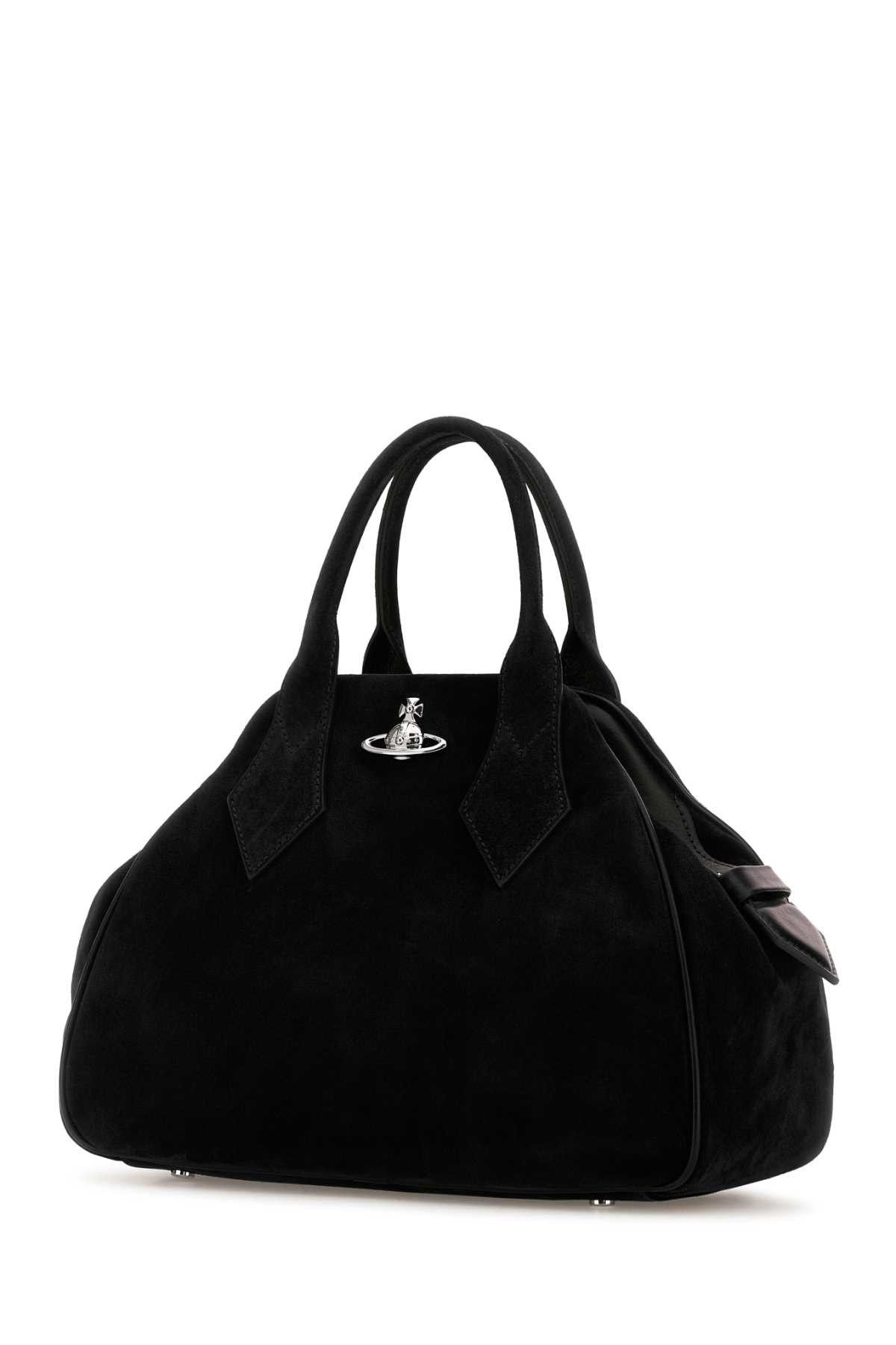 Vivienne Westwood Black Suede Medium Yasmine Handbag Size ONE SIZE - 2 Thumbnail