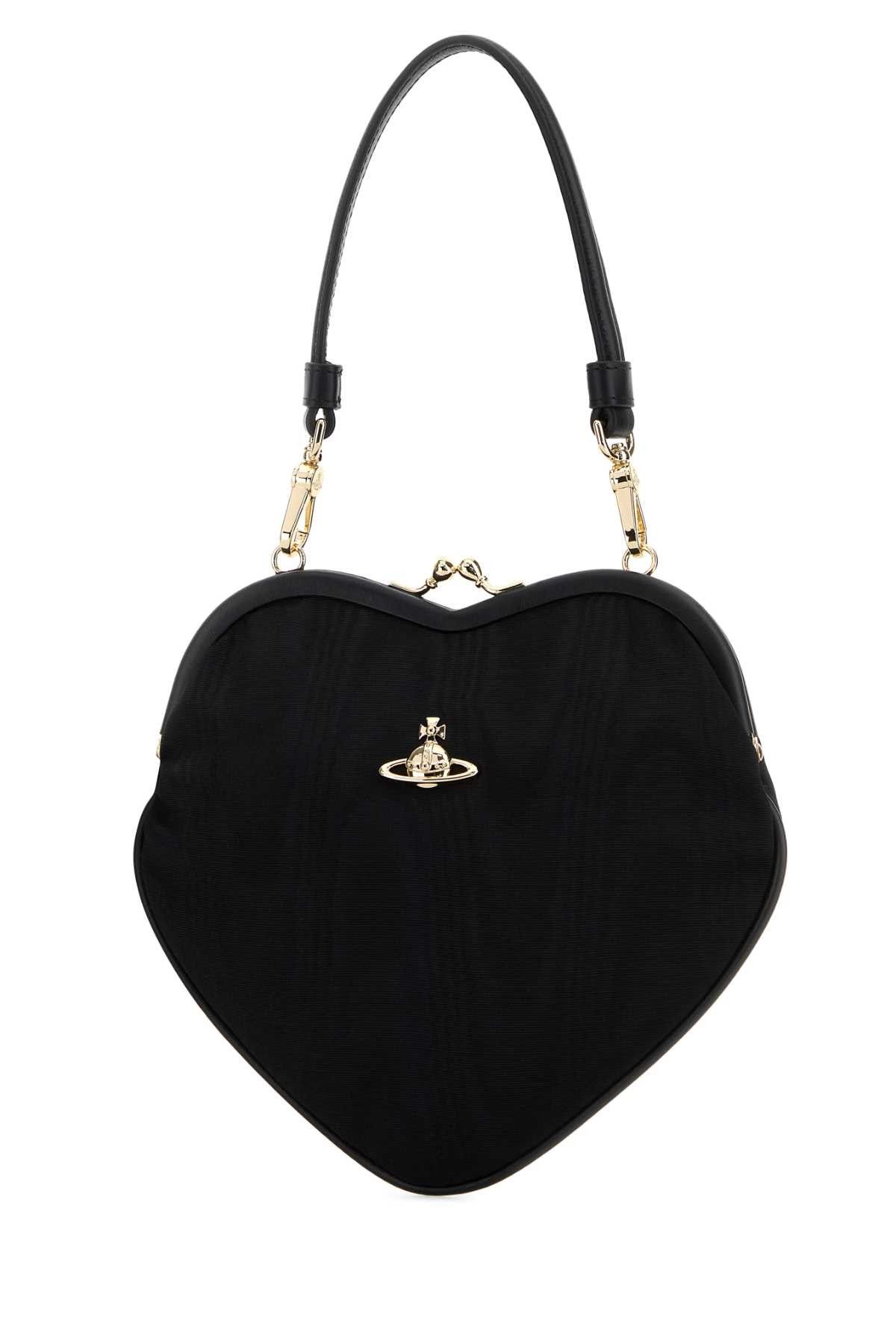 Vivienne Westwood Black Fabric Belle Heart Frame Handbag Size ONE SIZE - 2 Thumbnail