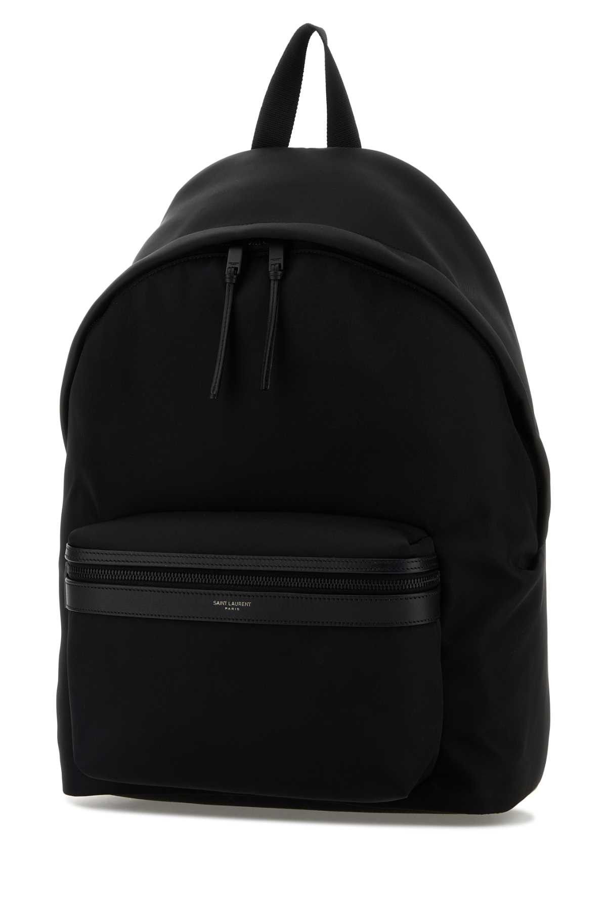Black Fabric City Backpack