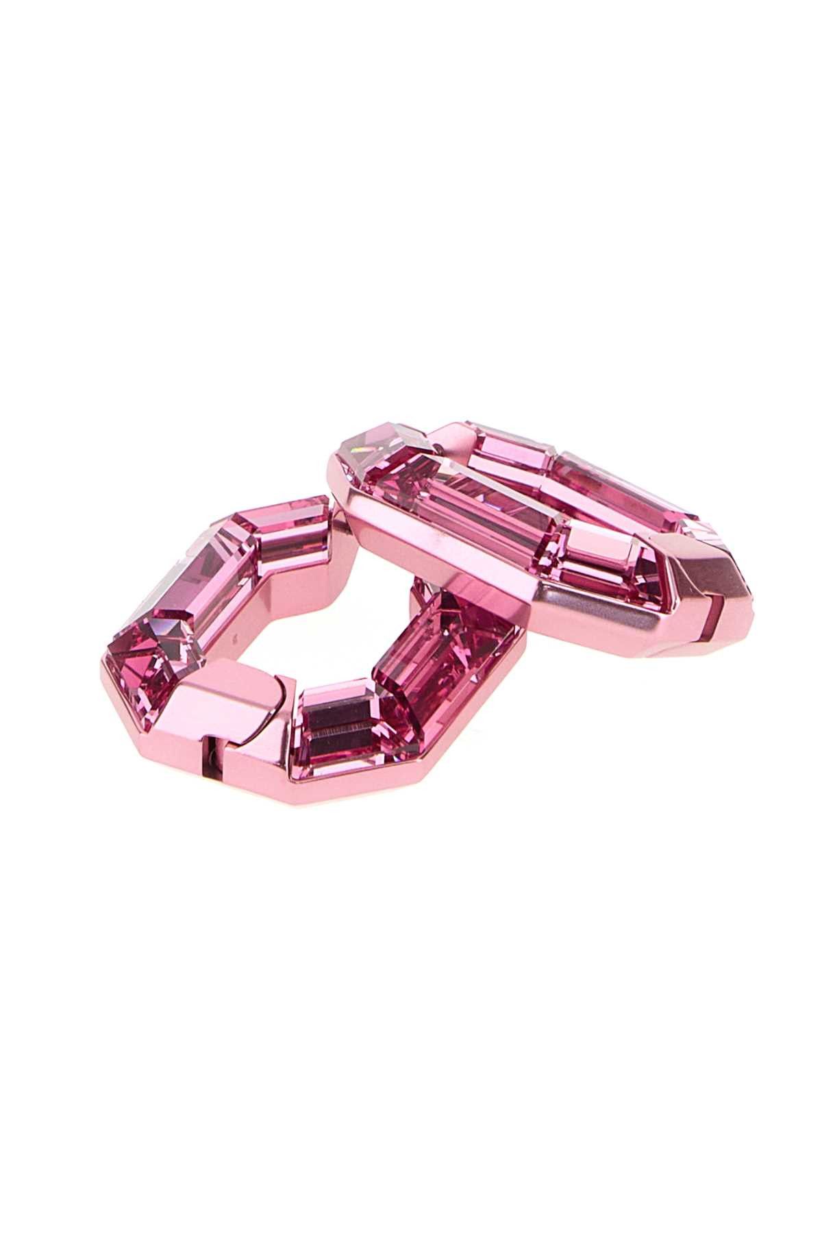 Swarovski Pink Crystal Lucent Earrings Size ONE SIZE - 2 Thumbnail
