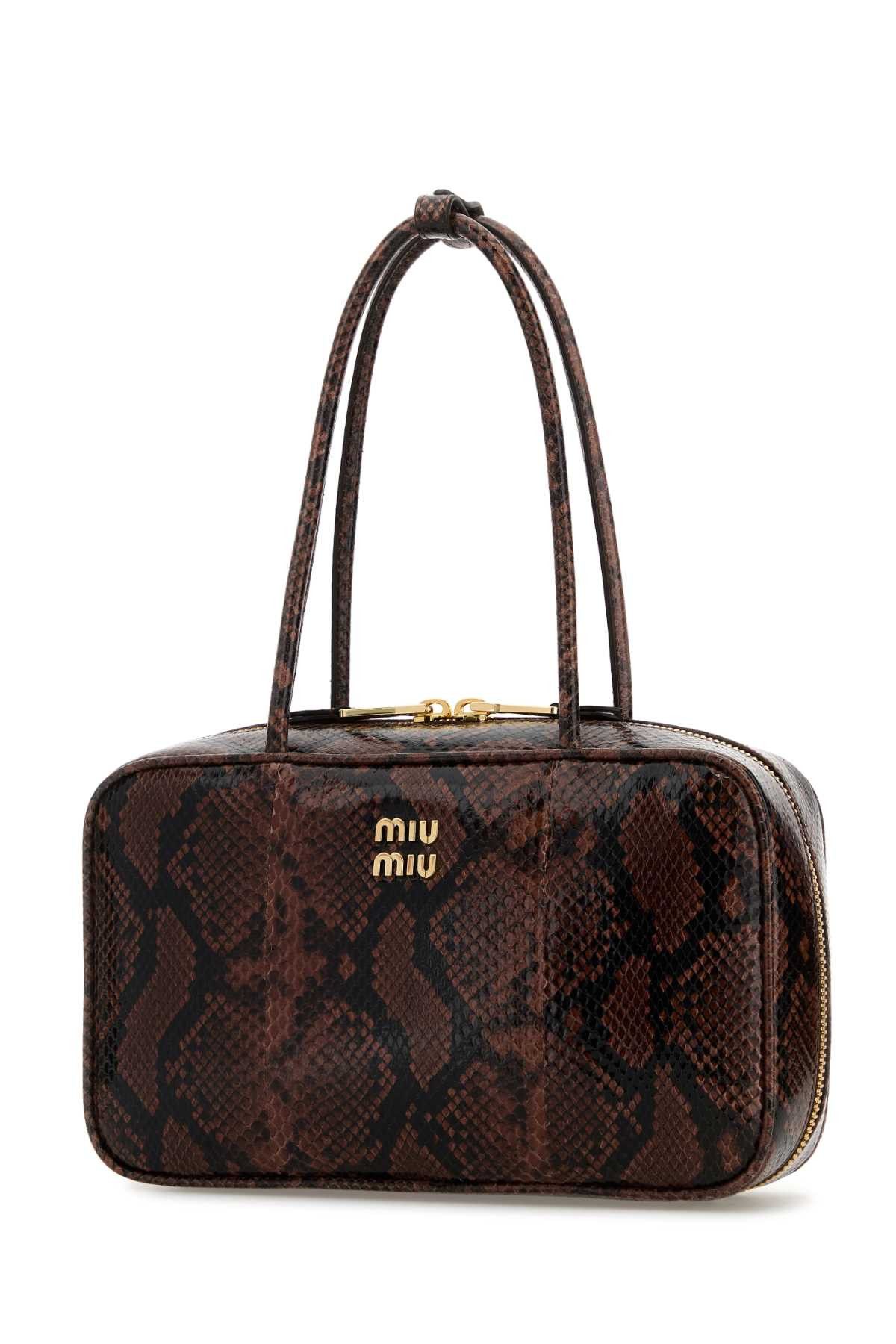 Miu Miu Printed Leather Beau Shoulder Bag Size ONE SIZE - 2 Thumbnail