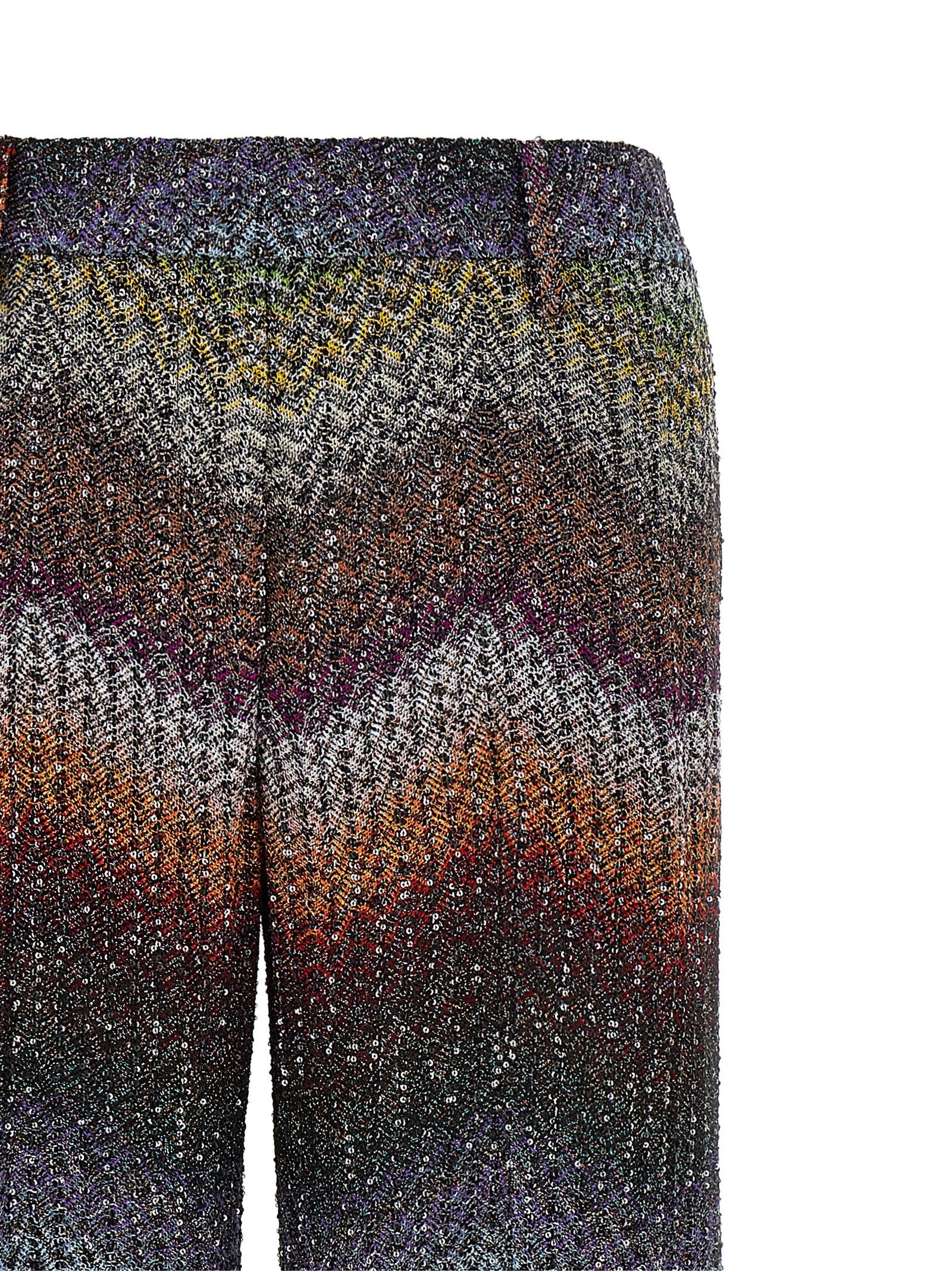 Missoni Zigzag Lamé Viscose Pants Size 28" / US 6 / IT 42 - 3 Thumbnail