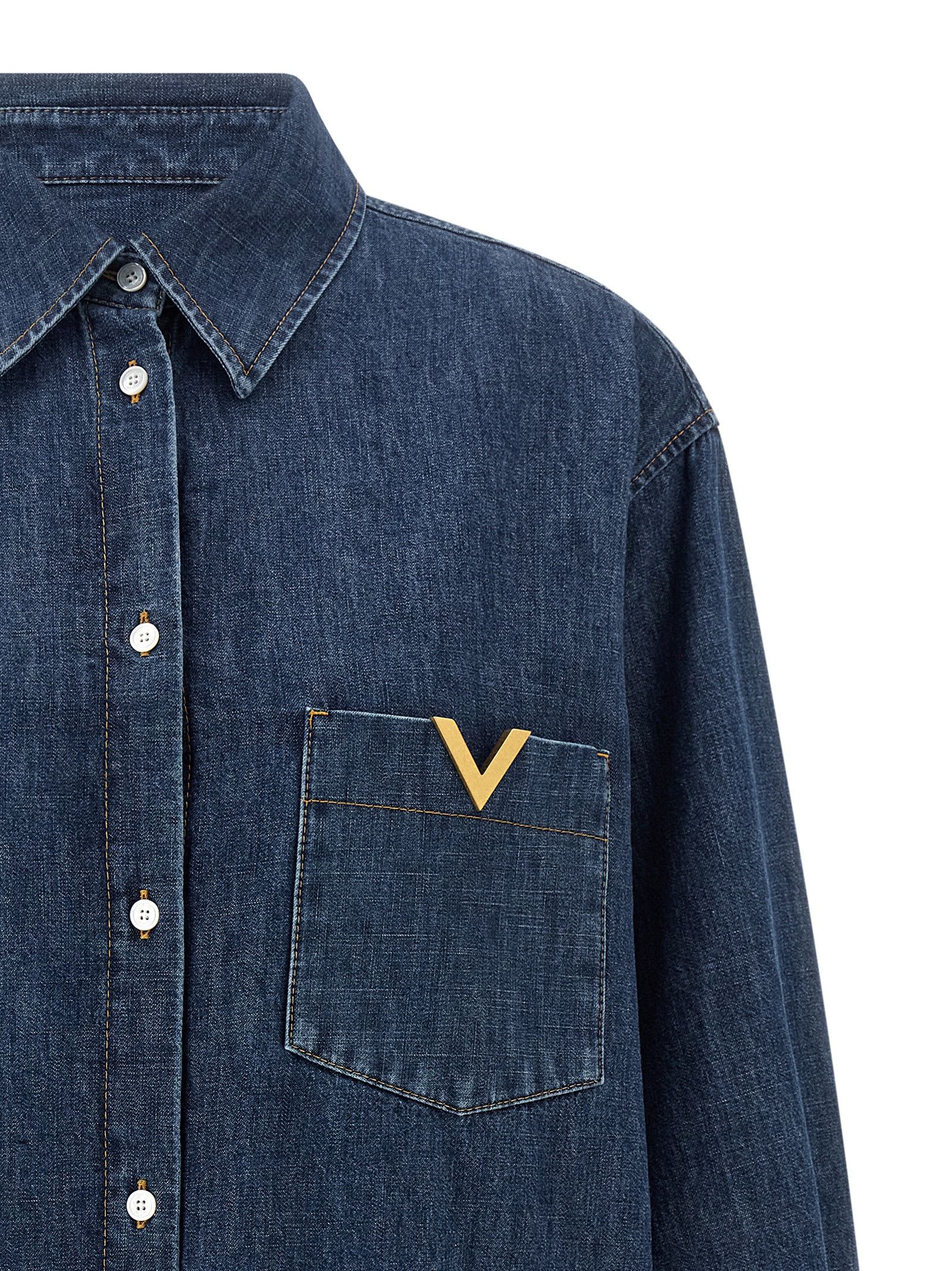 Valentino Valentino Garavani Vgold Shirt Size M / US 6-8 / IT 42-44 - 3 Thumbnail