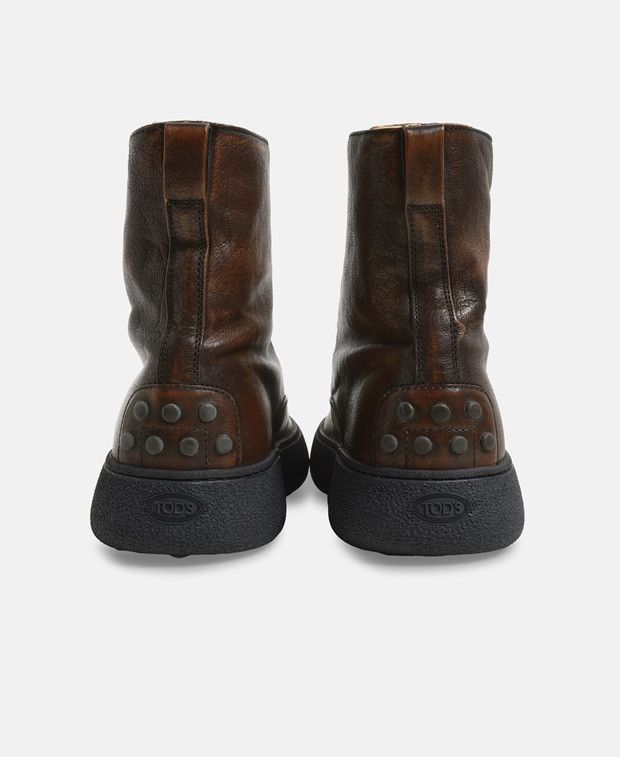 Tod's Montone Lace-up ankle boot Size US 8.5 / EU 41-42 - 2 Thumbnail