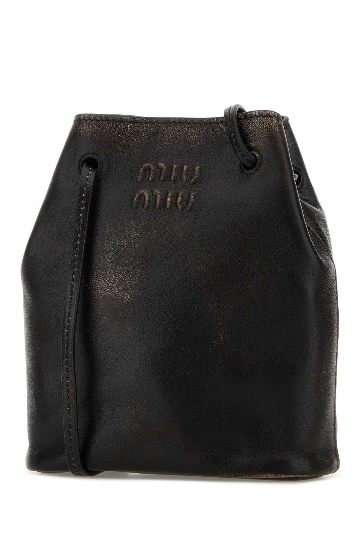 Miu Miu Dark Brown Leather Crossbody Bag Size ONE SIZE - 2 Thumbnail