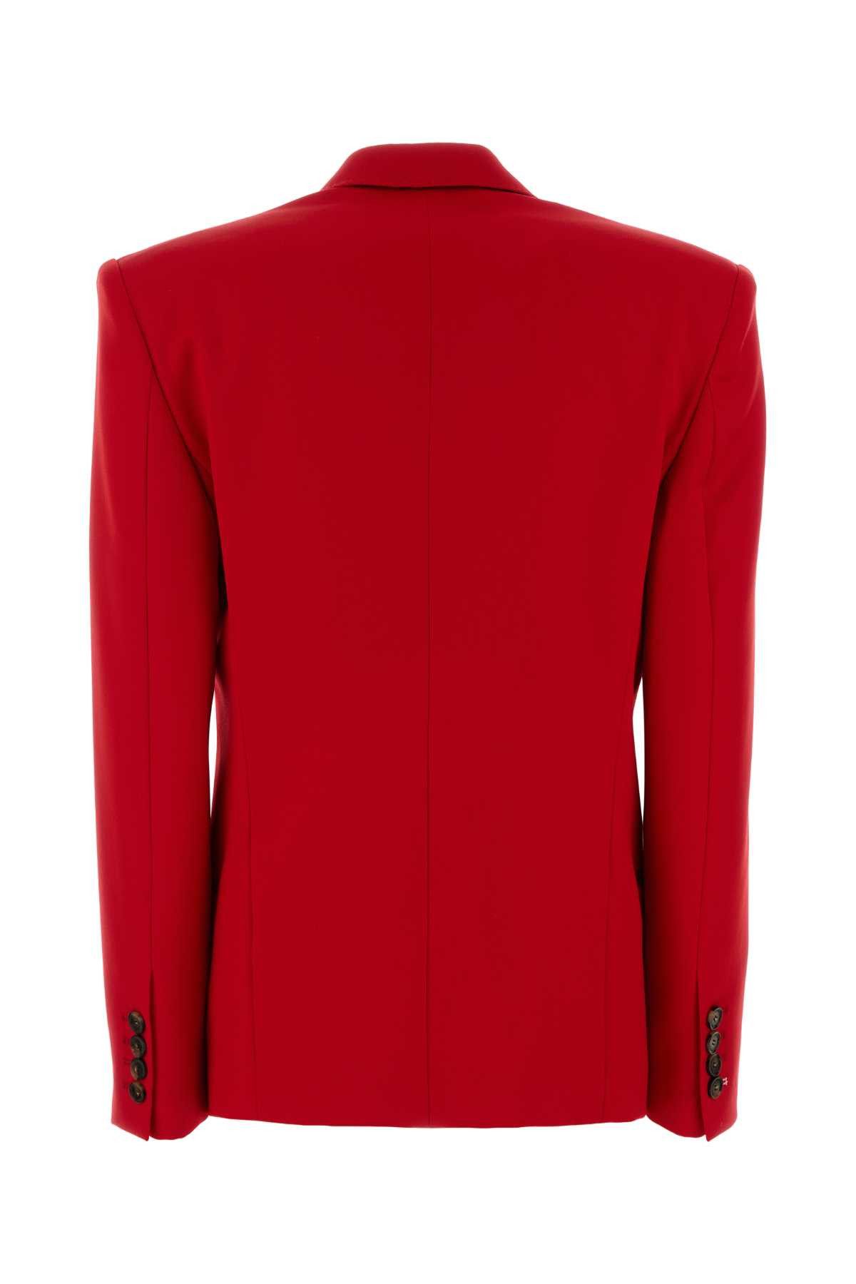 Stella McCartney Red Wool Blazer Size XS / US 0-2 / IT 36-38 - 2 Thumbnail