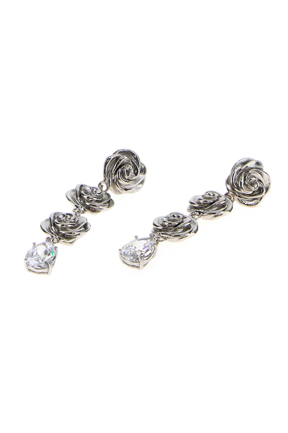 Magda Butrym Silver Metal Earrings Size ONE SIZE - 2 Thumbnail