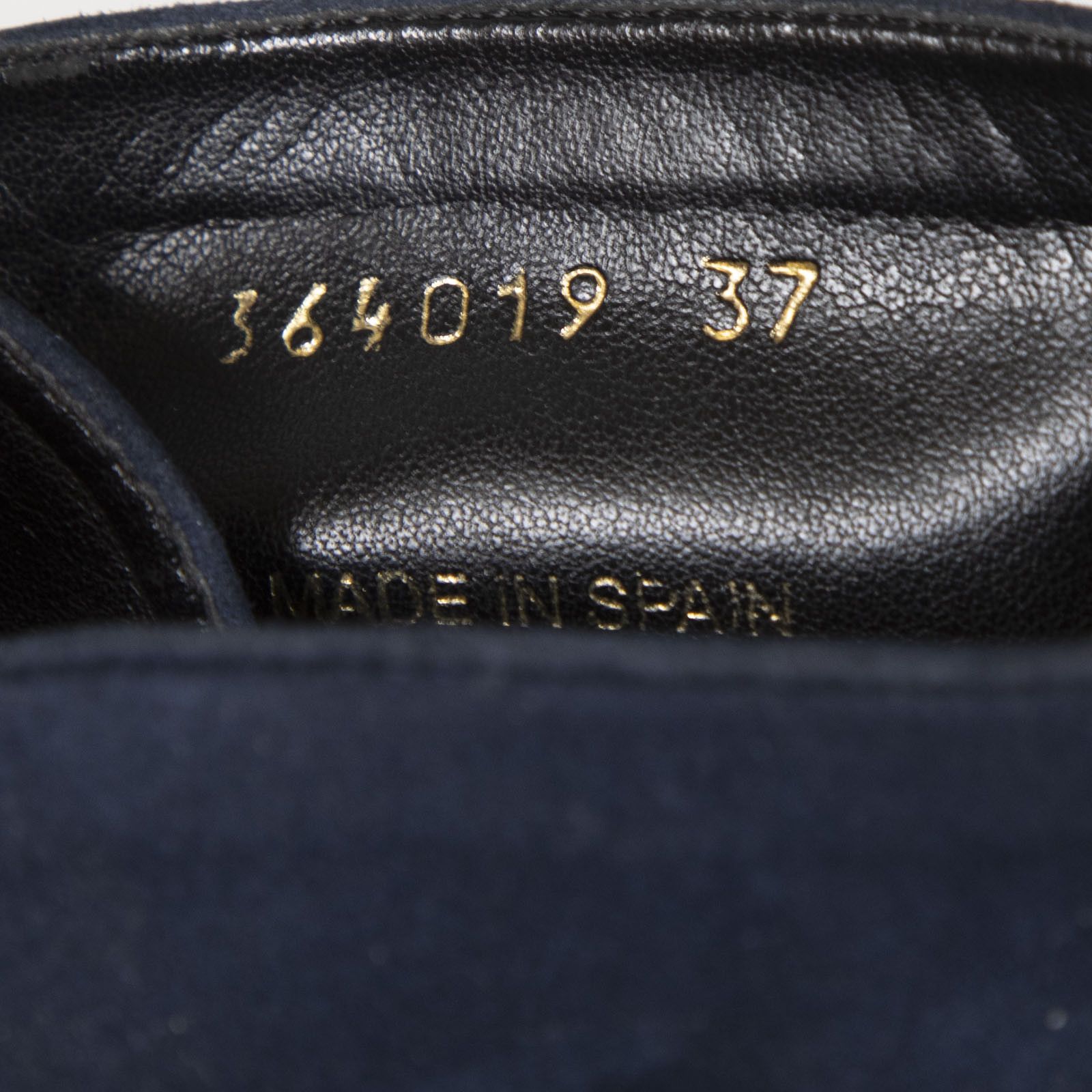 Stella McCartney Navy Vegan Suede Ankle Boots Size US 7 / IT 37 - 6 Thumbnail