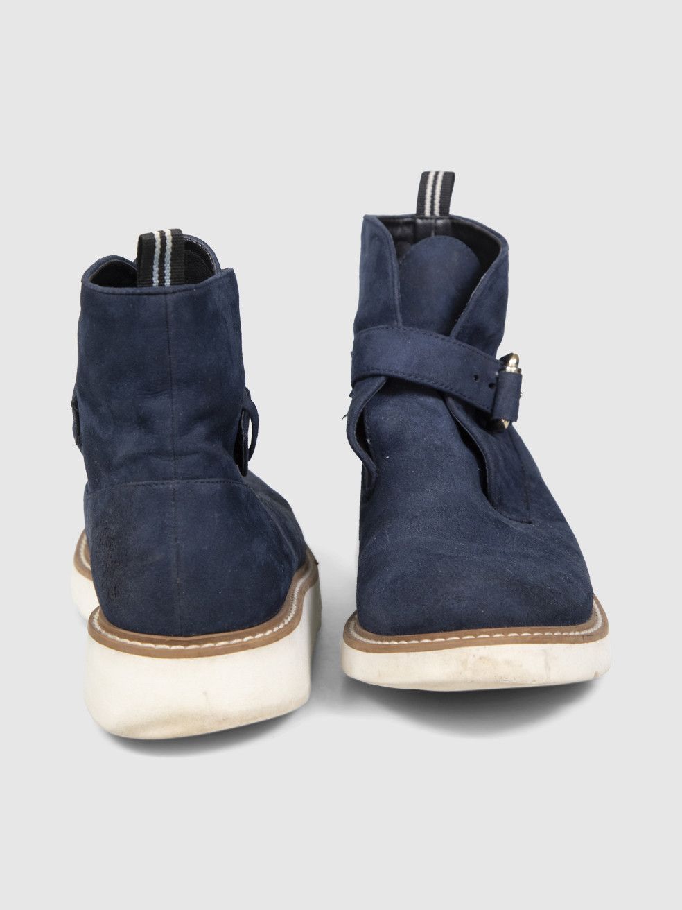 Stella McCartney Navy Vegan Suede Ankle Boots Size US 7 / IT 37 - 3 Thumbnail