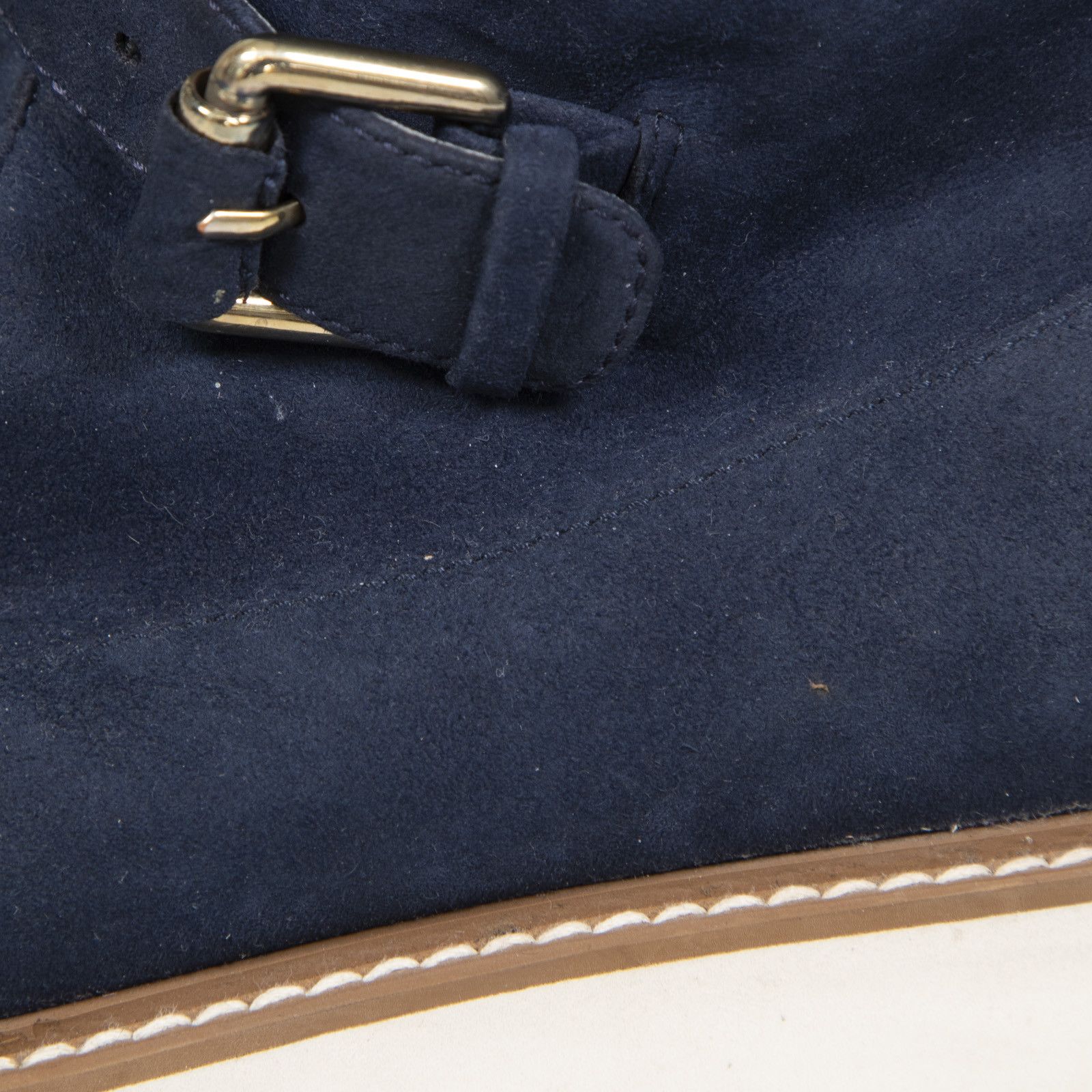Stella McCartney Navy Vegan Suede Ankle Boots Size US 7 / IT 37 - 5 Thumbnail
